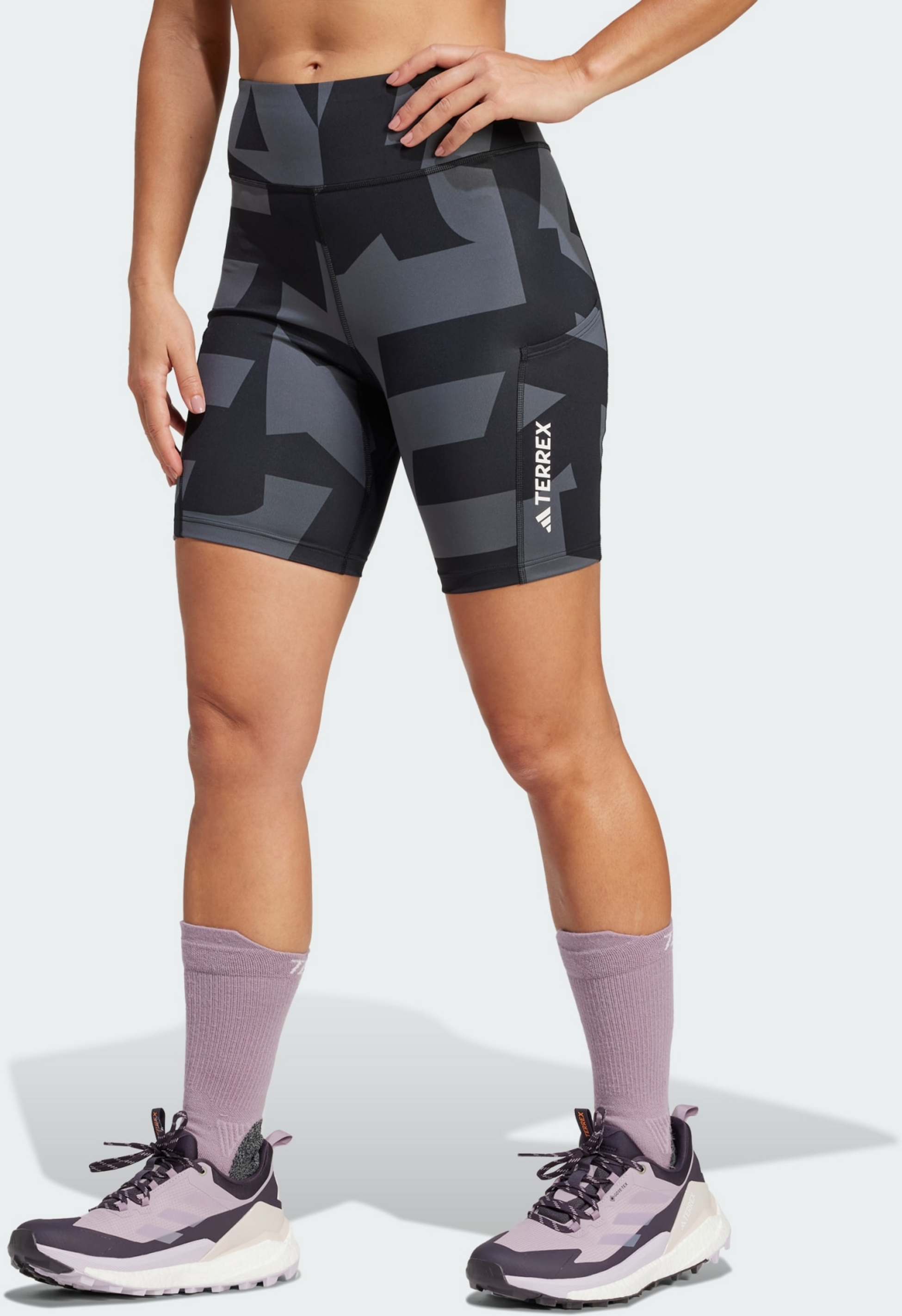 ADIDAS, Adidas Terrex Multi 8-inch Printed Tight Shorts