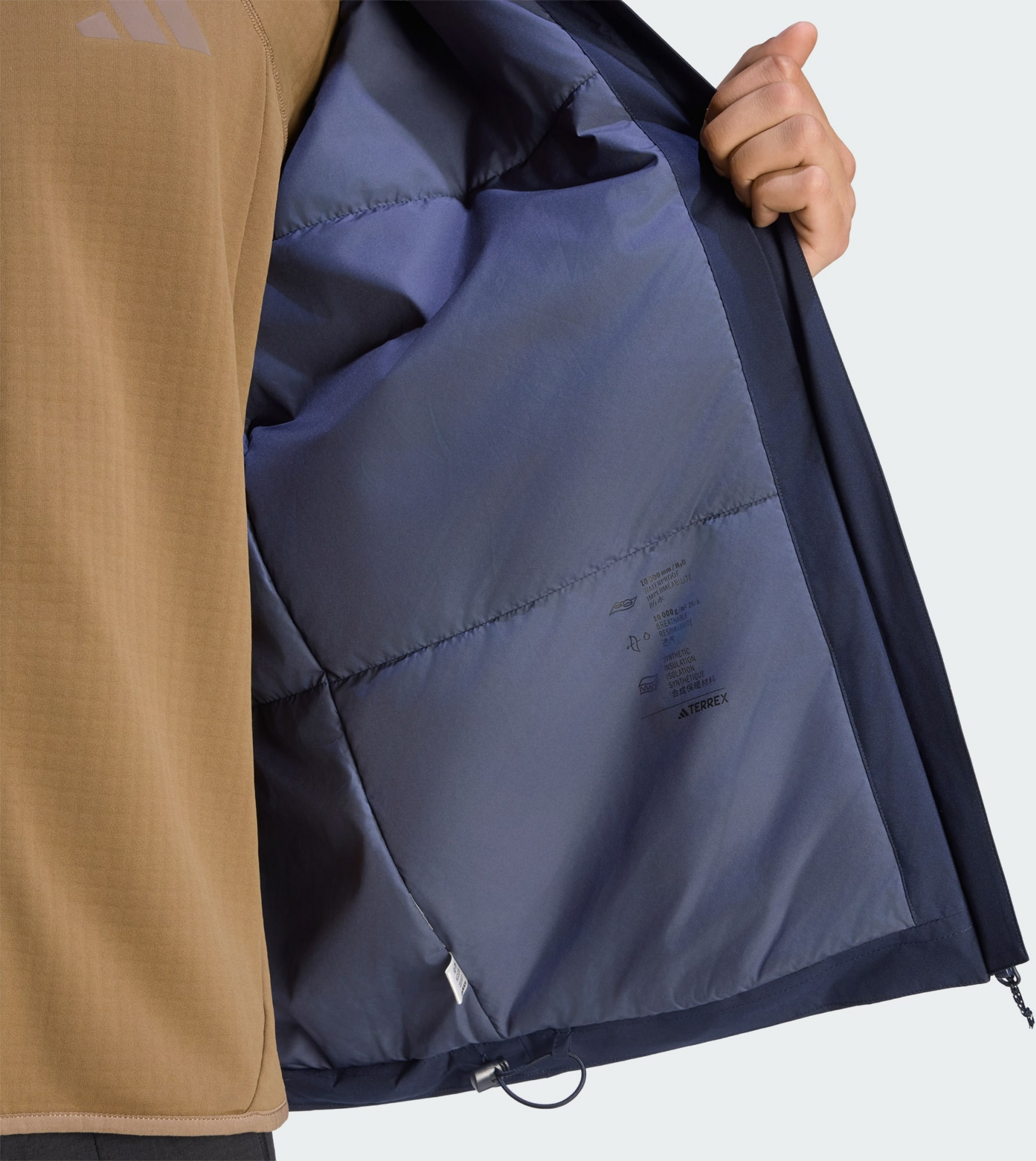 ADIDAS, Adidas Terrex Multi Essentials Climawarm Insulated Jacka Med Huva