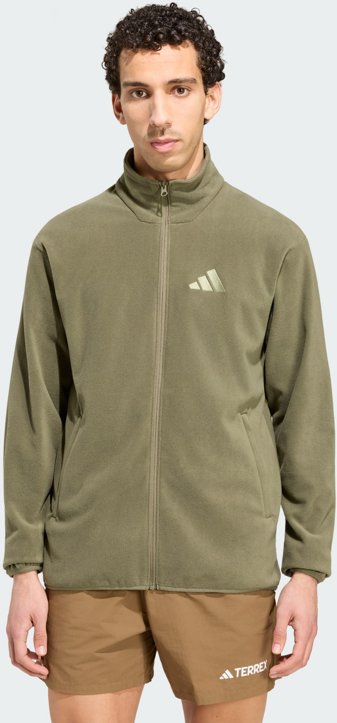 ADIDAS, Adidas Terrex Multi Essentials Fleecejacka Med Hel Dragkedja