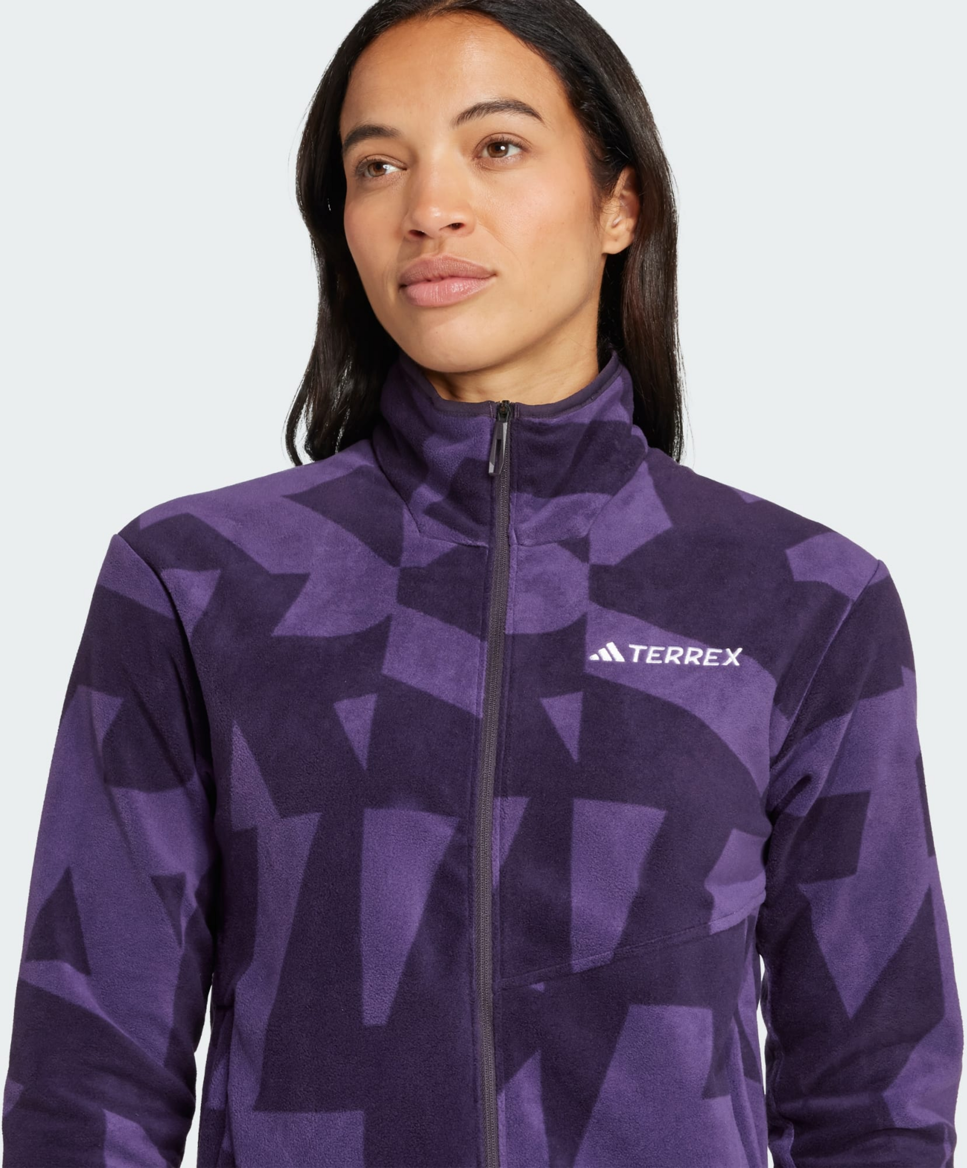 ADIDAS, Adidas Terrex Multi Printed Full-zip Fleece Jacka