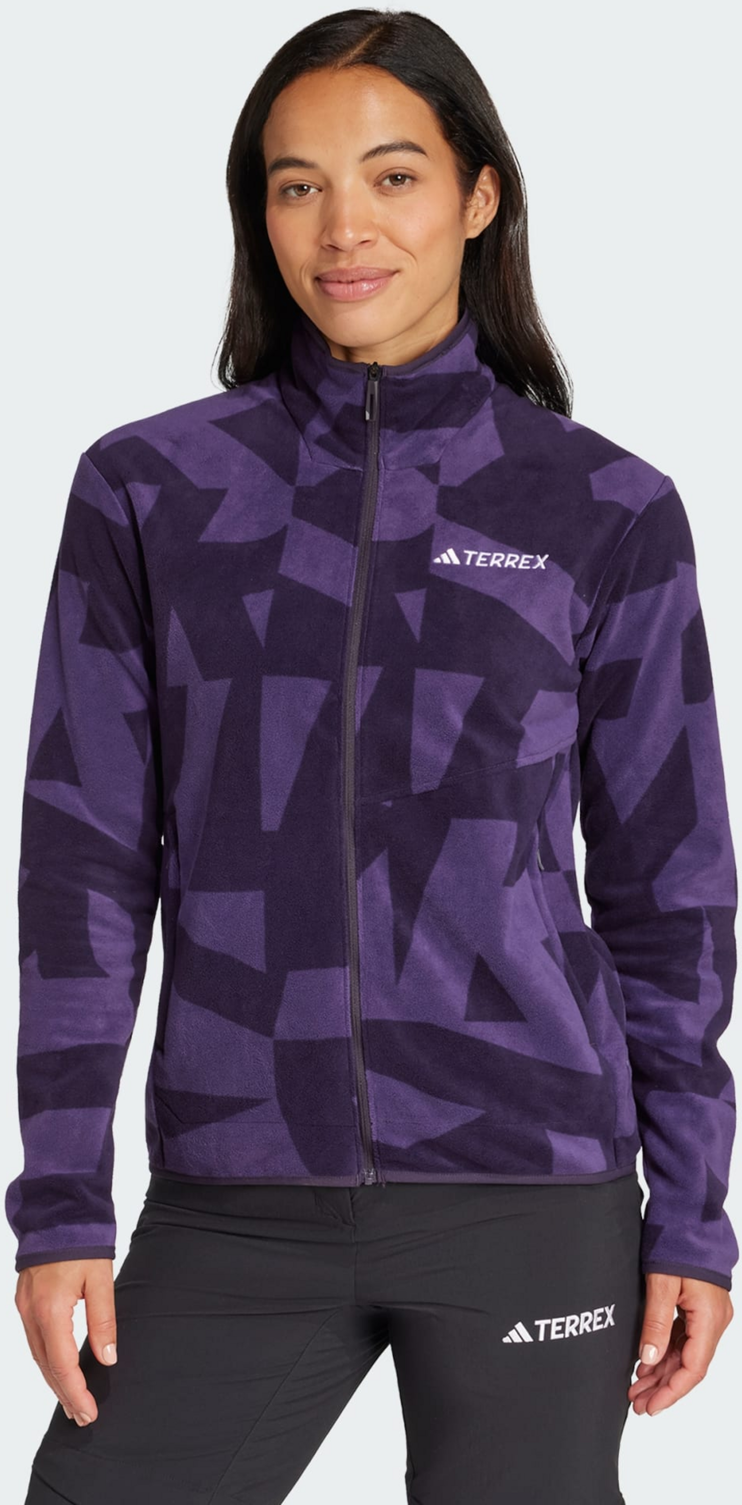 ADIDAS, Adidas Terrex Multi Printed Full-zip Fleece Jacka