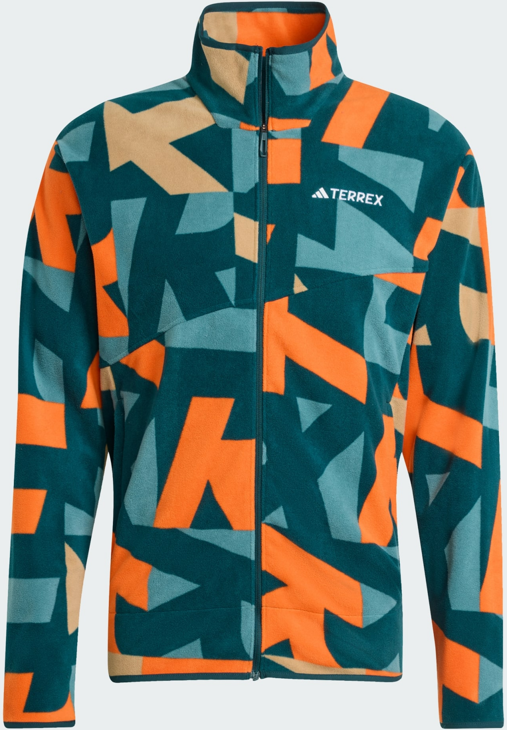 ADIDAS, Adidas Terrex Multi Printed Full-zip Fleece Jacka