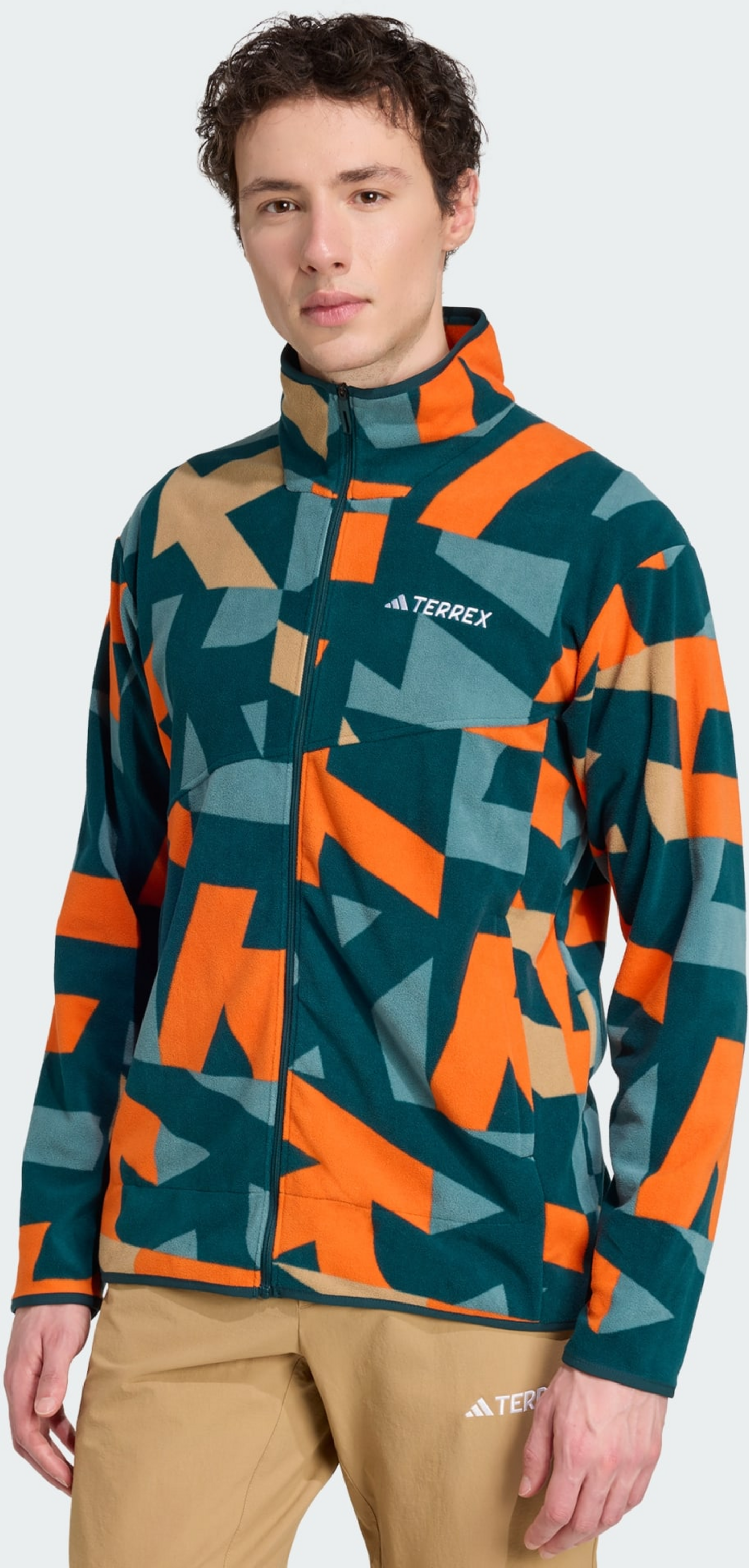 ADIDAS, Adidas Terrex Multi Printed Full-zip Fleece Jacka