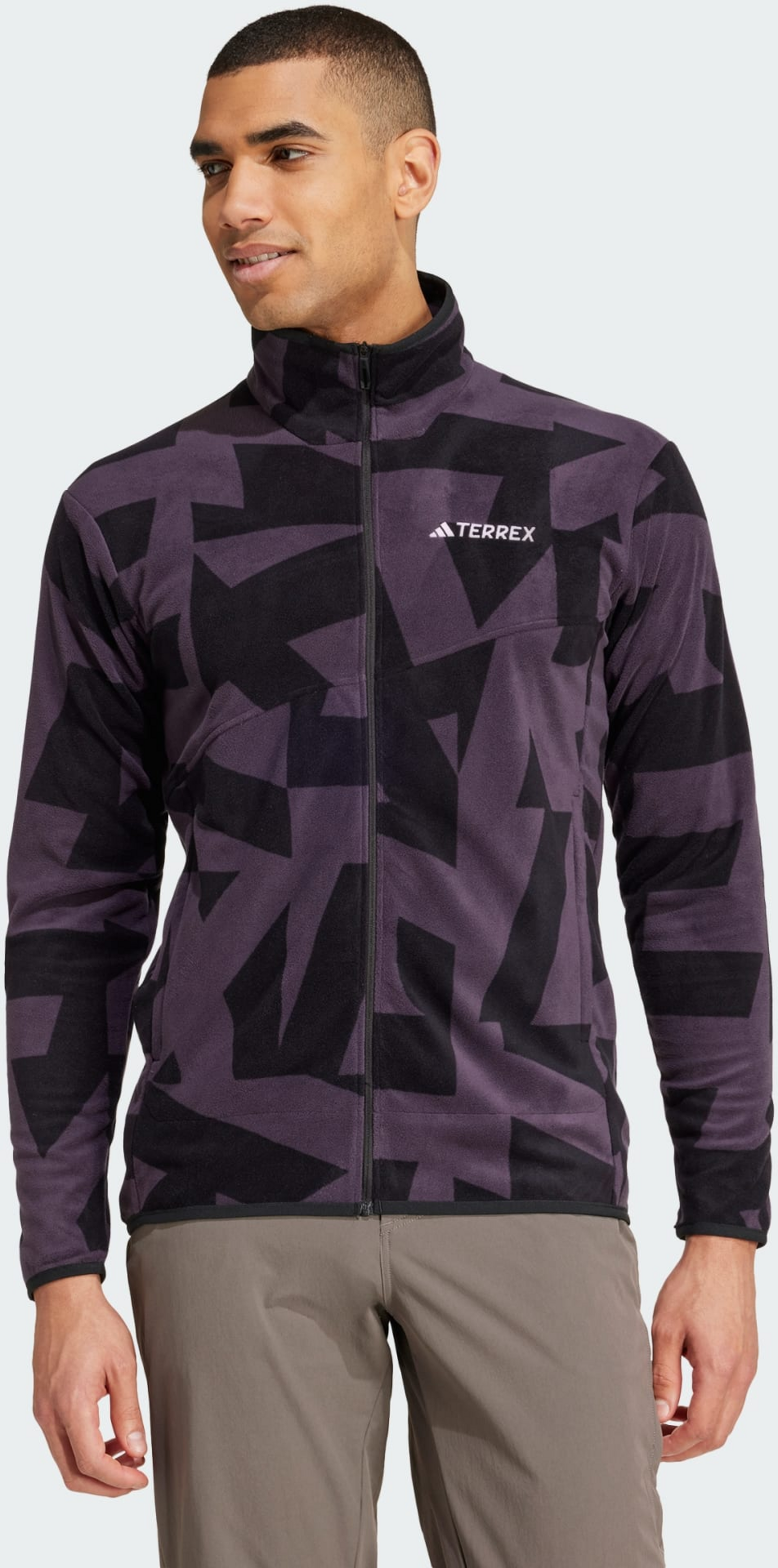 ADIDAS, Adidas Terrex Multi Printed Full-zip Fleece Jacka