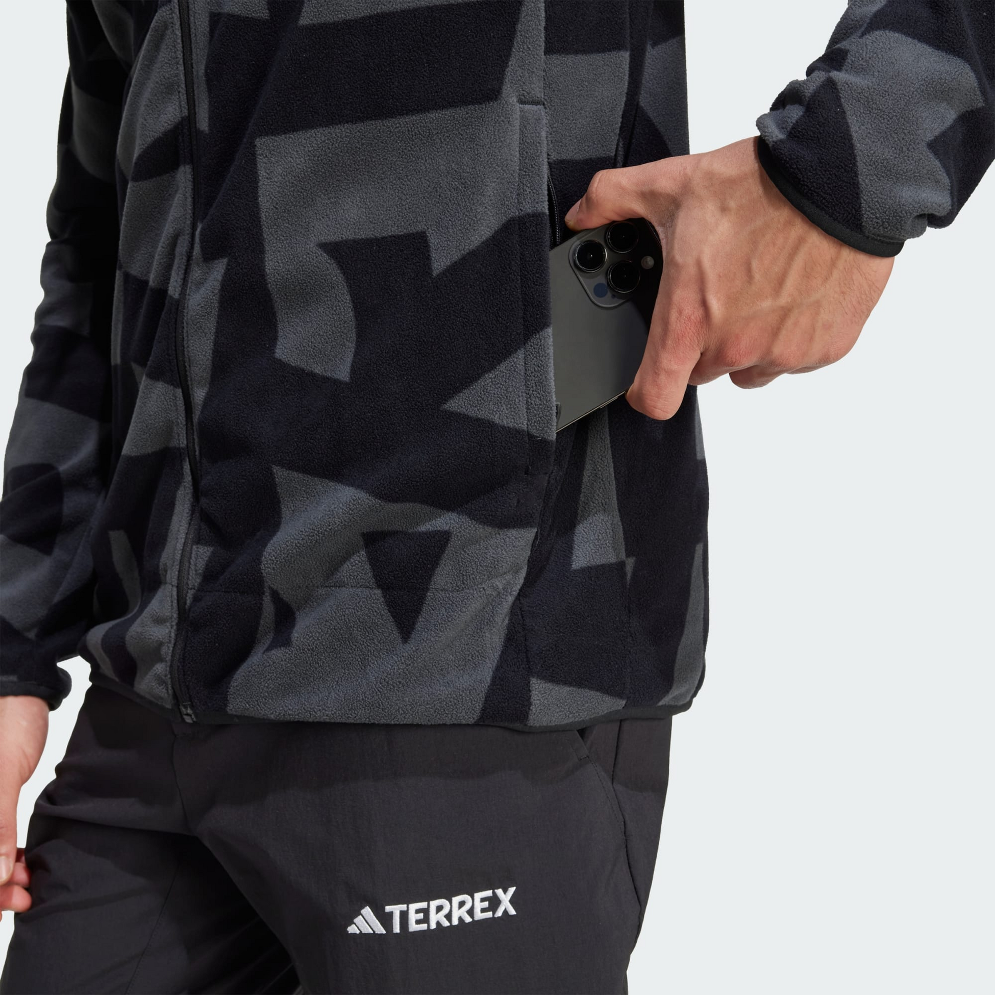 ADIDAS, Adidas Terrex Multi Printed Full-zip Fleece Jacka
