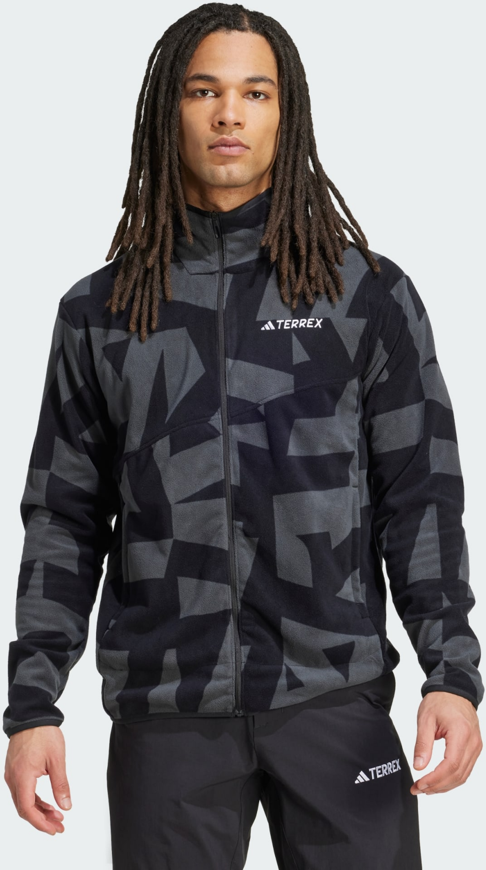 ADIDAS, Adidas Terrex Multi Printed Full-zip Fleece Jacka