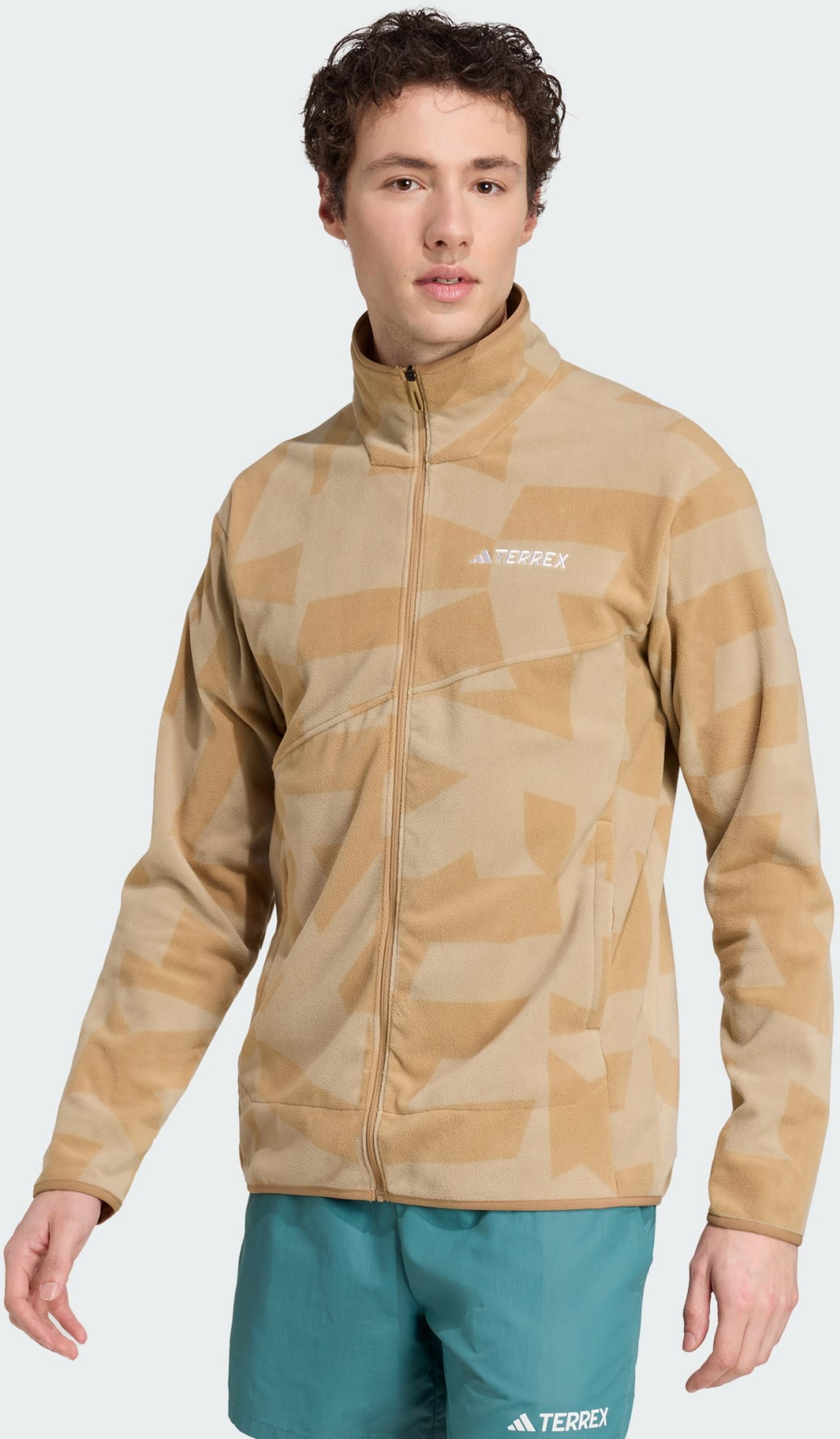 ADIDAS, Adidas Terrex Multi Printed Full-zip Fleece Jacka