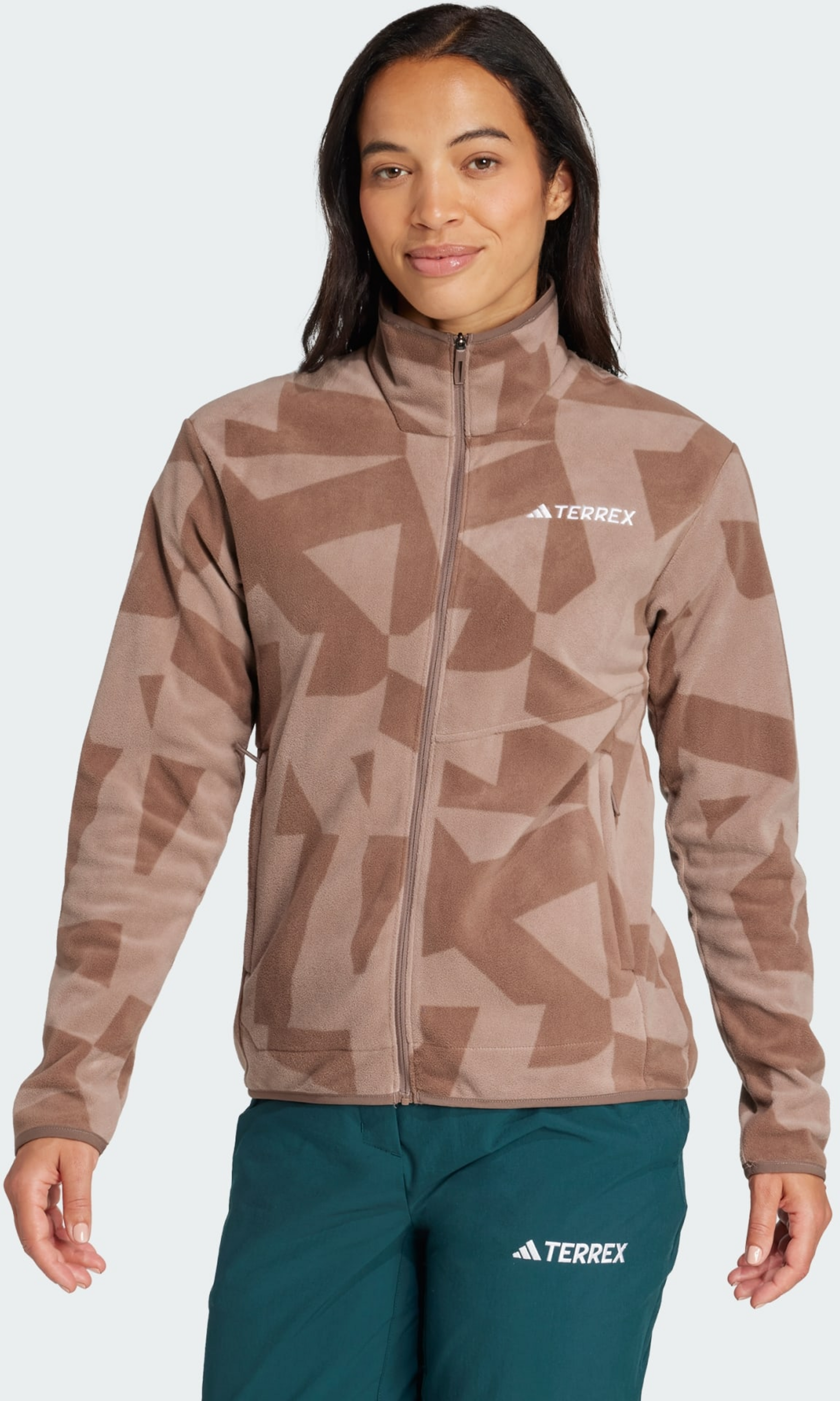 ADIDAS, Adidas Terrex Multi Printed Full-zip Fleece Jacka