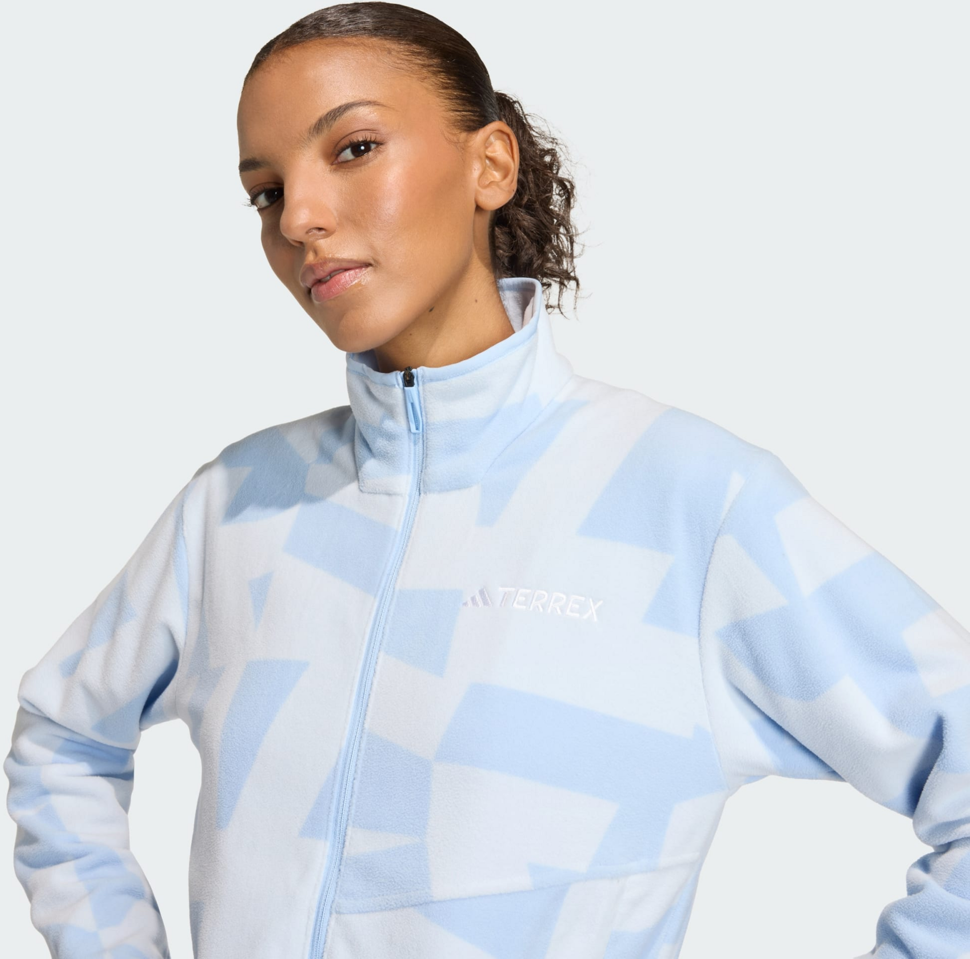 ADIDAS, Adidas Terrex Multi Printed Full-zip Fleece Jacka