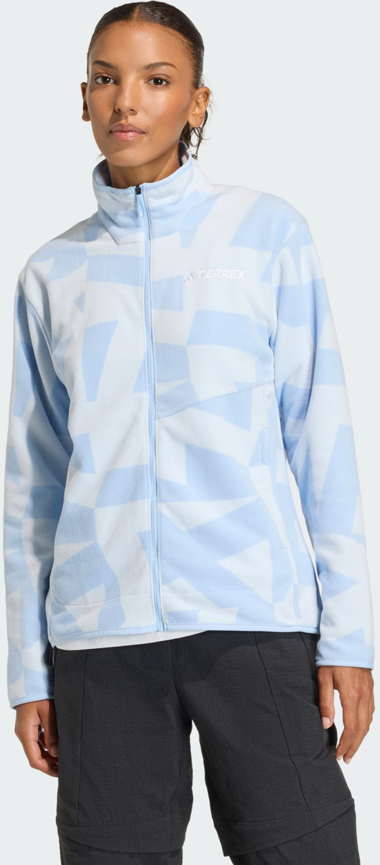 ADIDAS, Adidas Terrex Multi Printed Full-zip Fleece Jacka