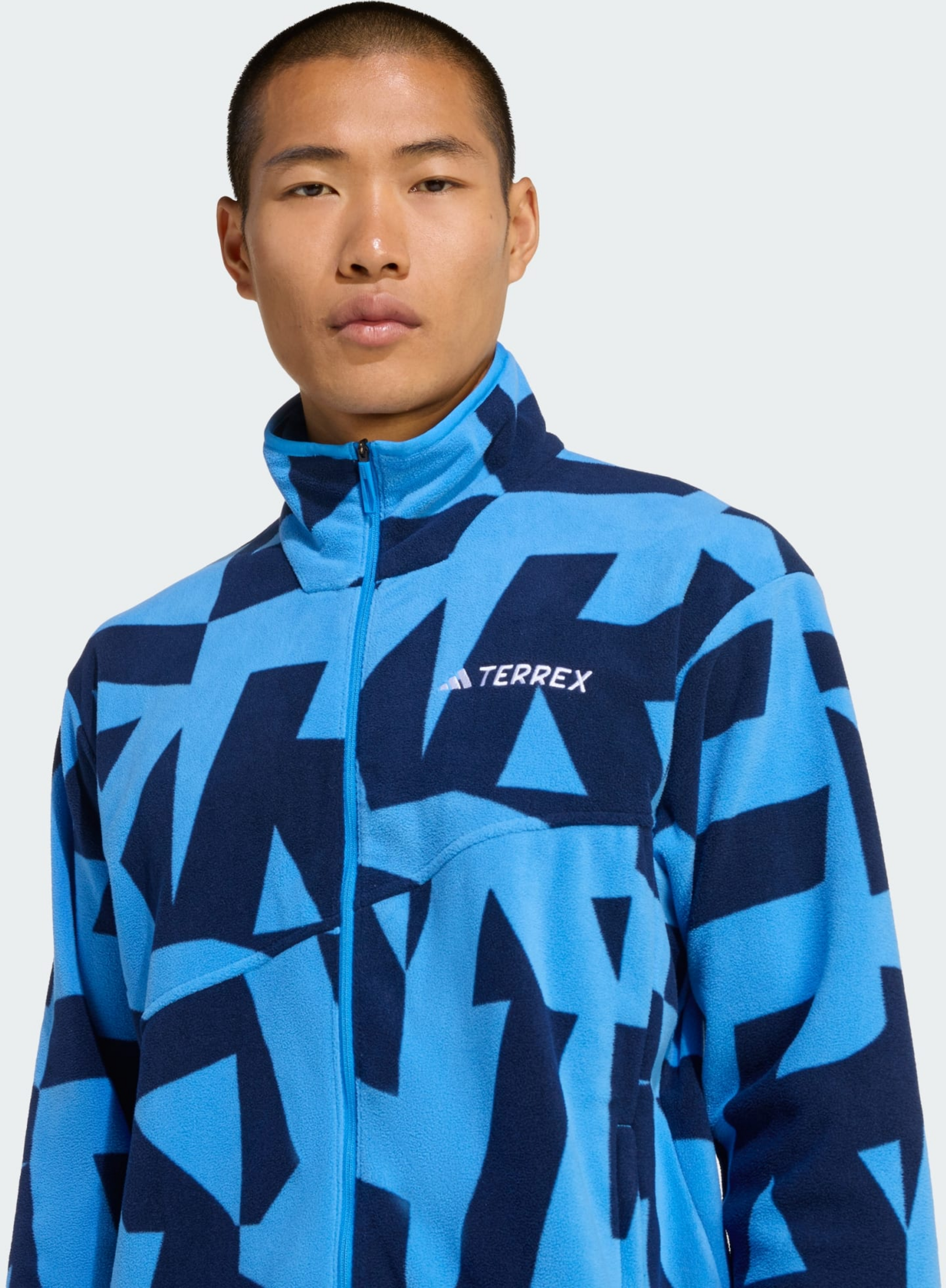 ADIDAS, Adidas Terrex Multi Printed Full-zip Fleece Jacka