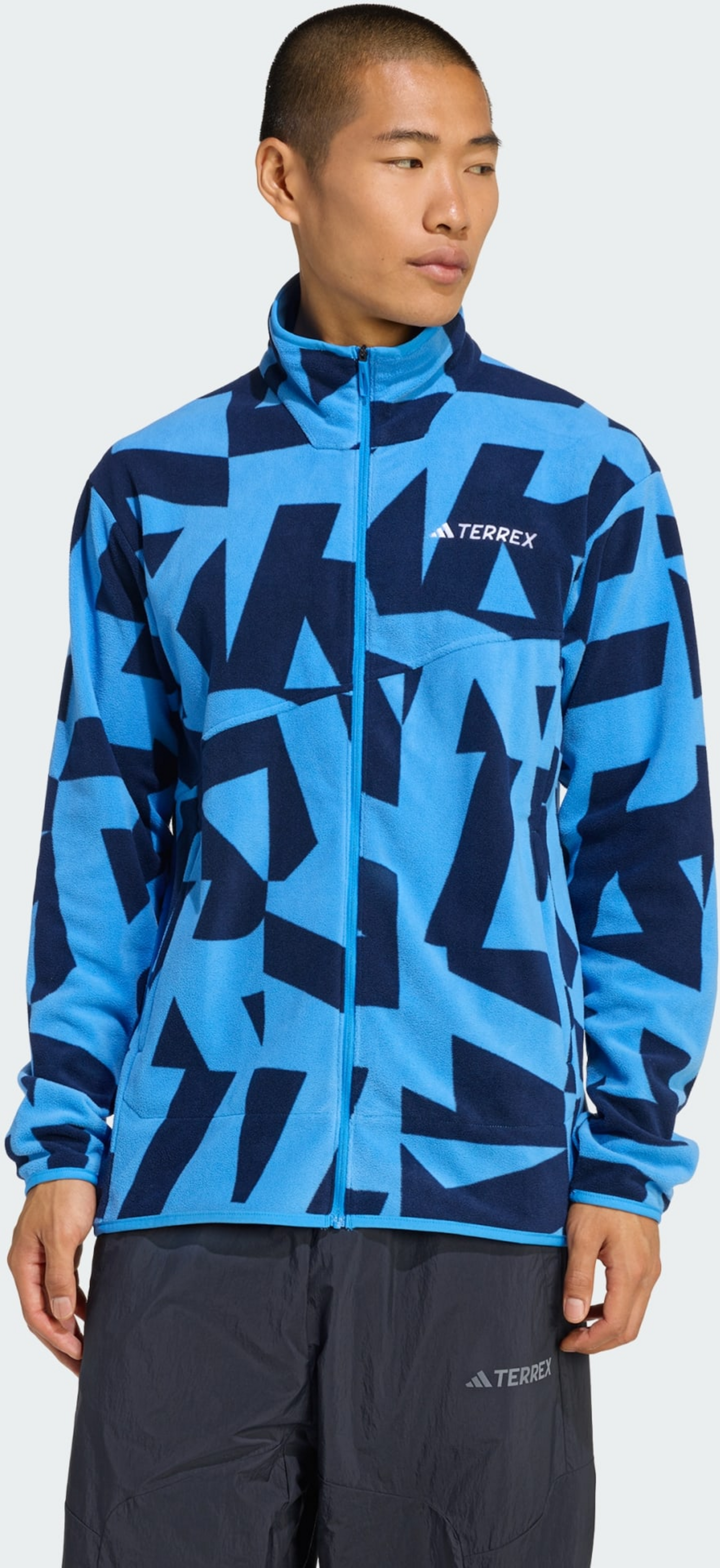 ADIDAS, Adidas Terrex Multi Printed Full-zip Fleece Jacka