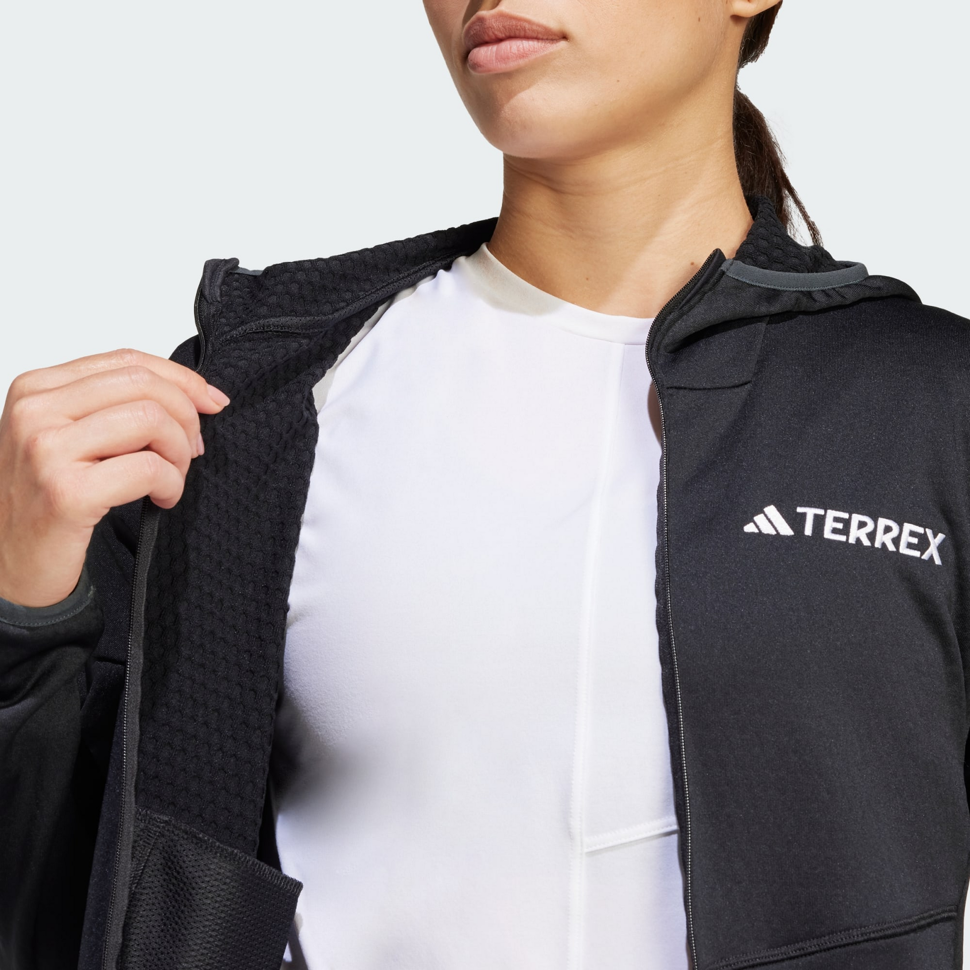 ADIDAS, Adidas Terrex Xperior Climawarm Light Fleece Hooded Jacket