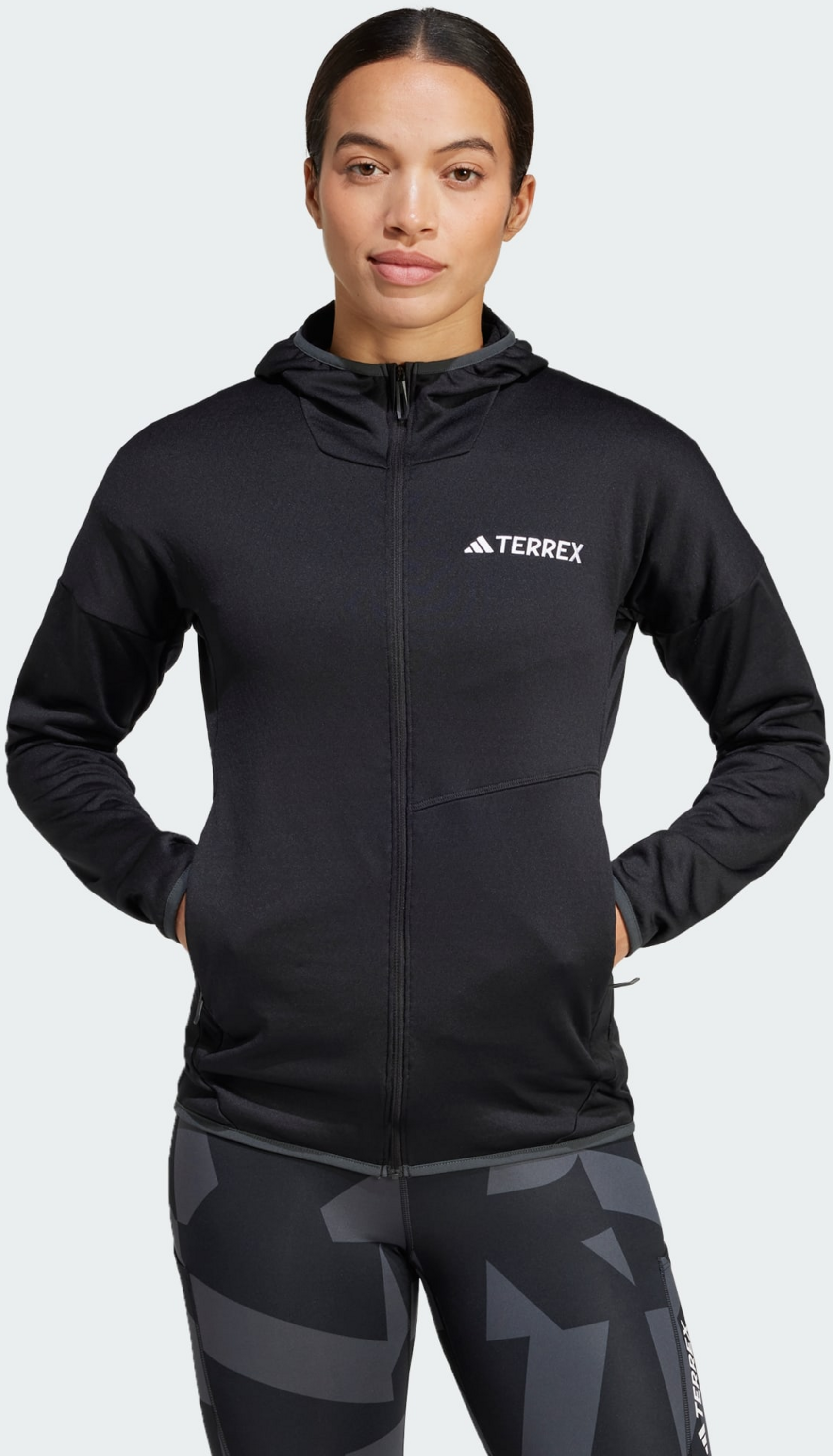 ADIDAS, Adidas Terrex Xperior Climawarm Light Fleece Hooded Jacket
