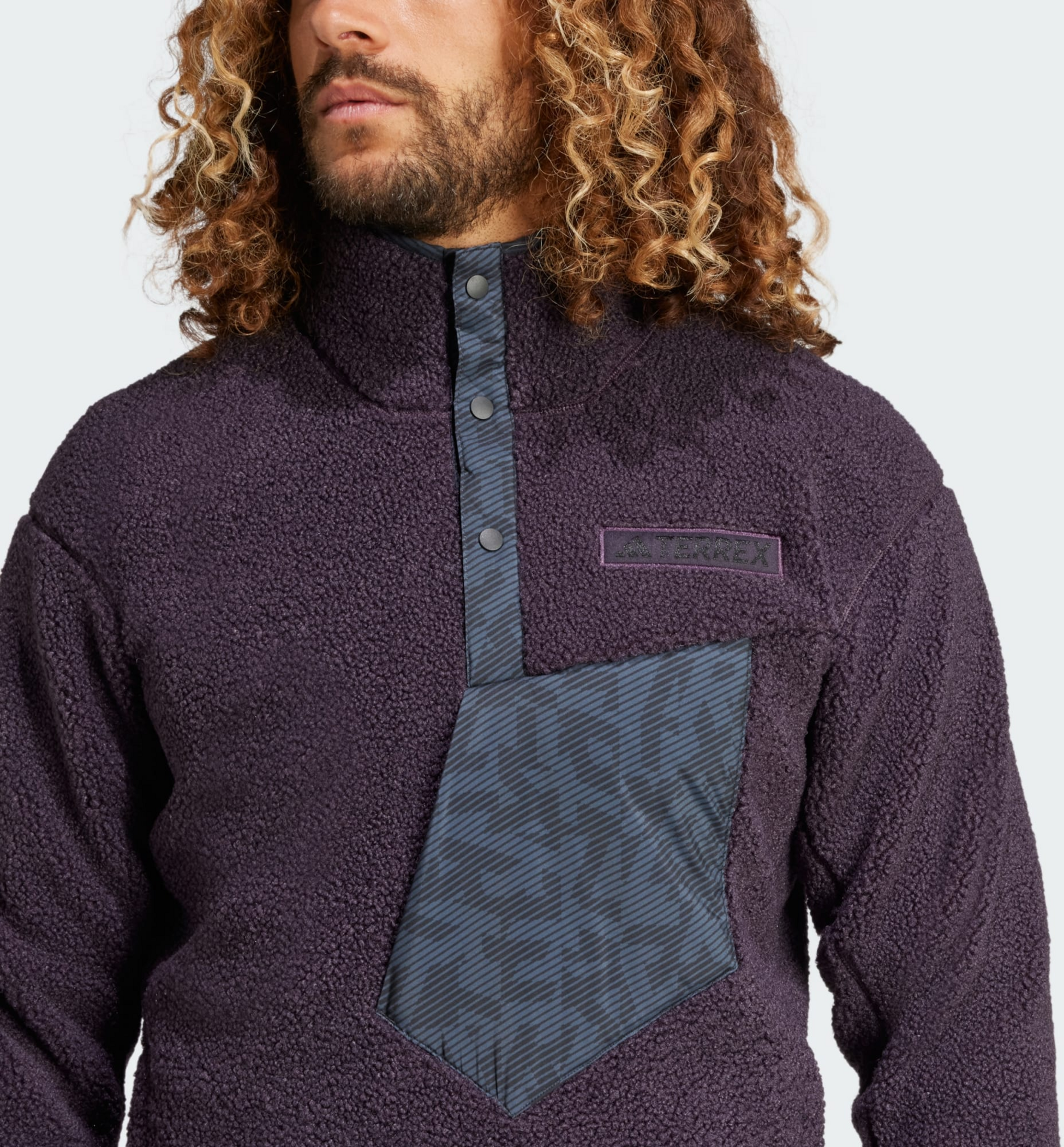 ADIDAS, Adidas Terrex Xploric High Pile Fleece Pullover Sweatshirt