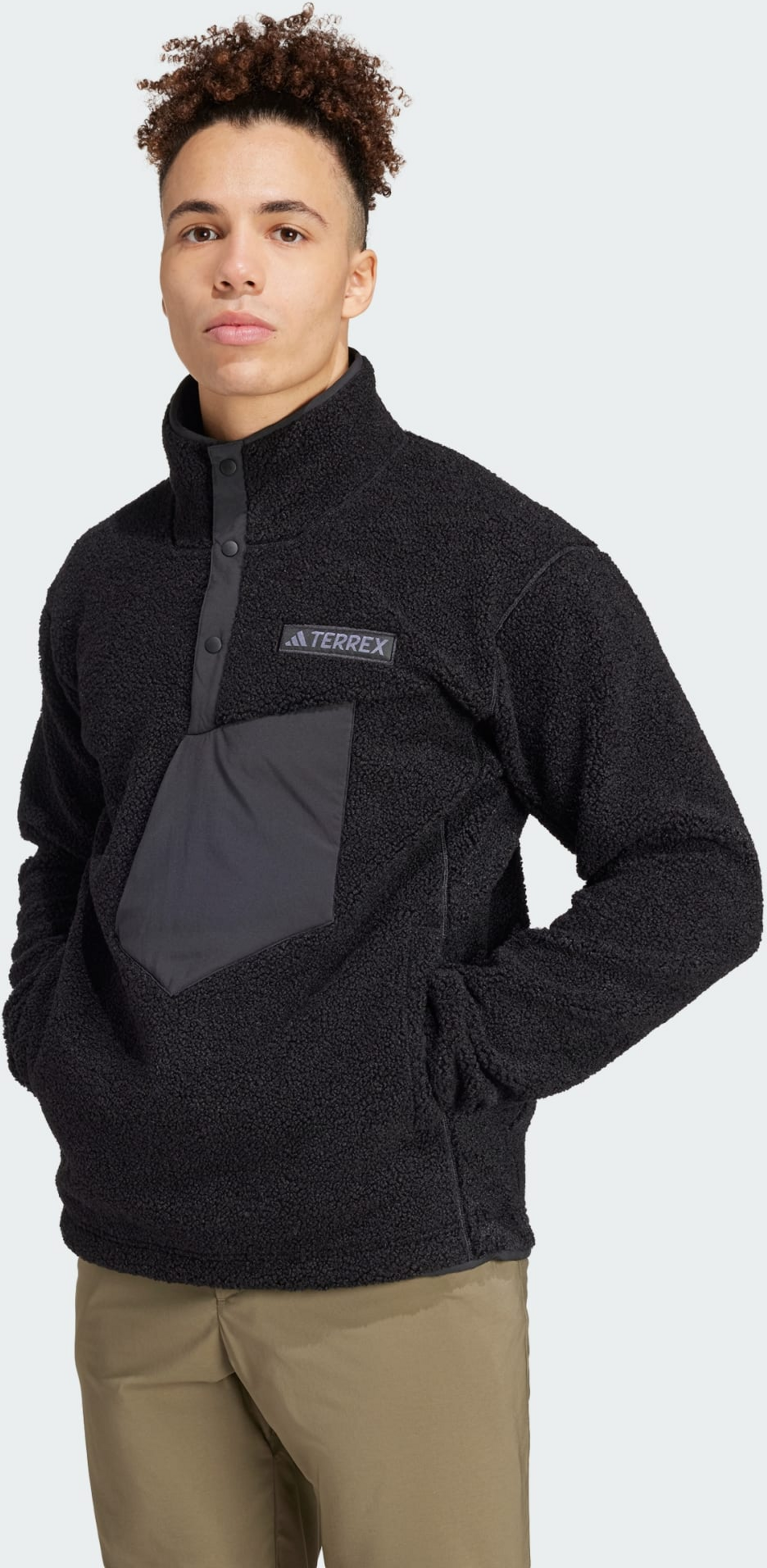 ADIDAS, Adidas Terrex Xploric High Pile Fleece Pullover Sweatshirt