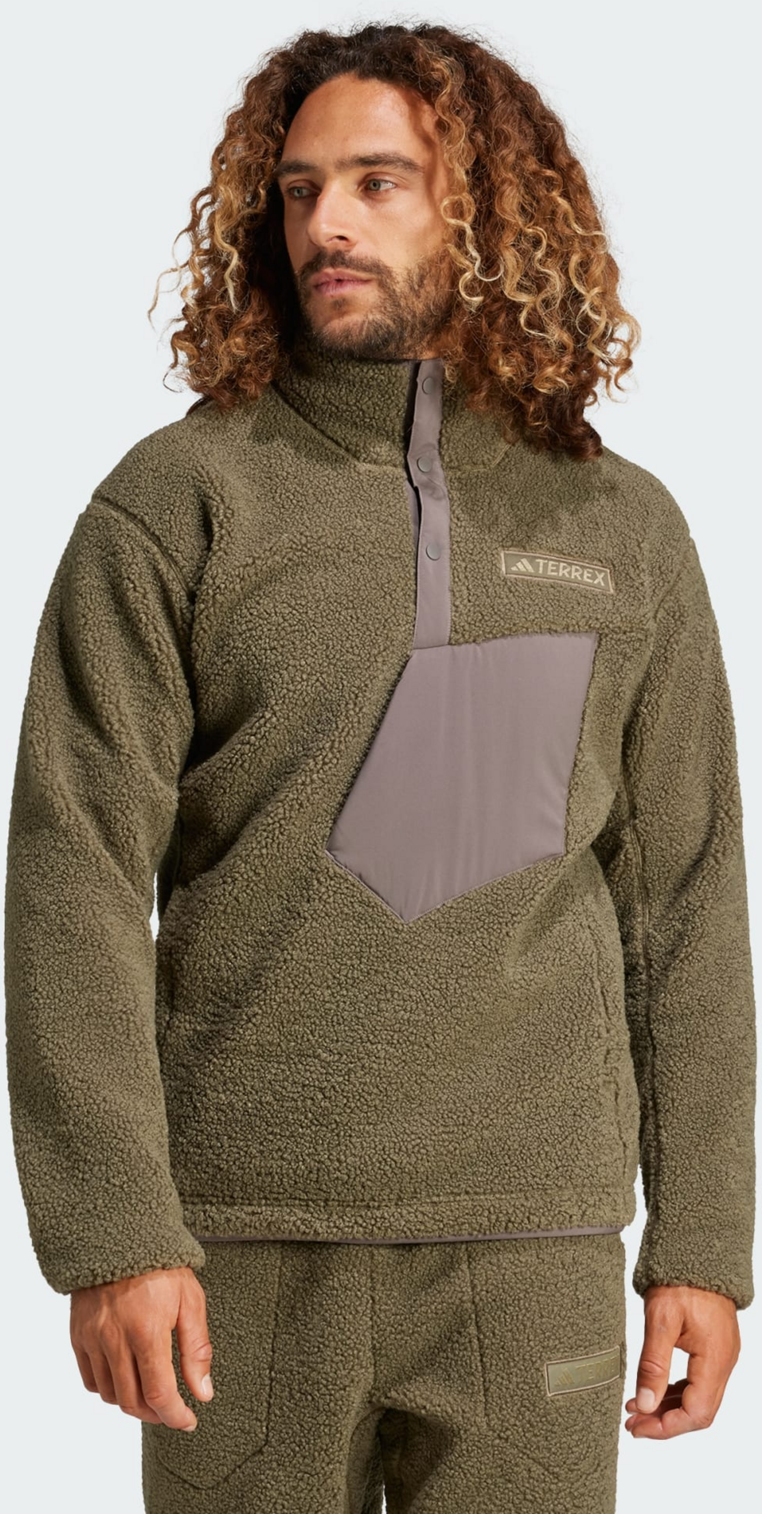 ADIDAS, Adidas Terrex Xploric High Pile Fleece Pullover Sweatshirt