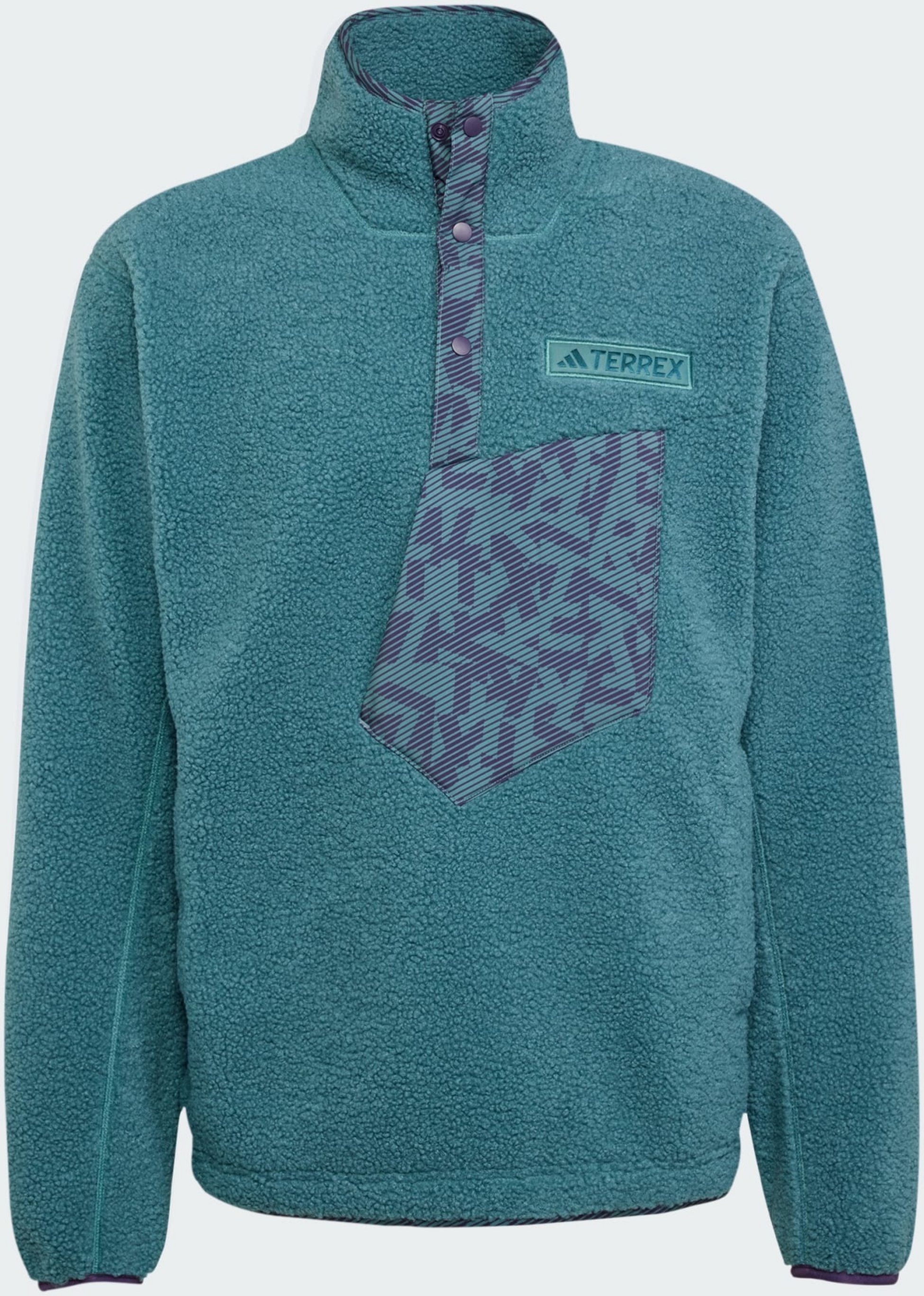 ADIDAS, Adidas Terrex Xploric High Pile Fleece Pullover Sweatshirt