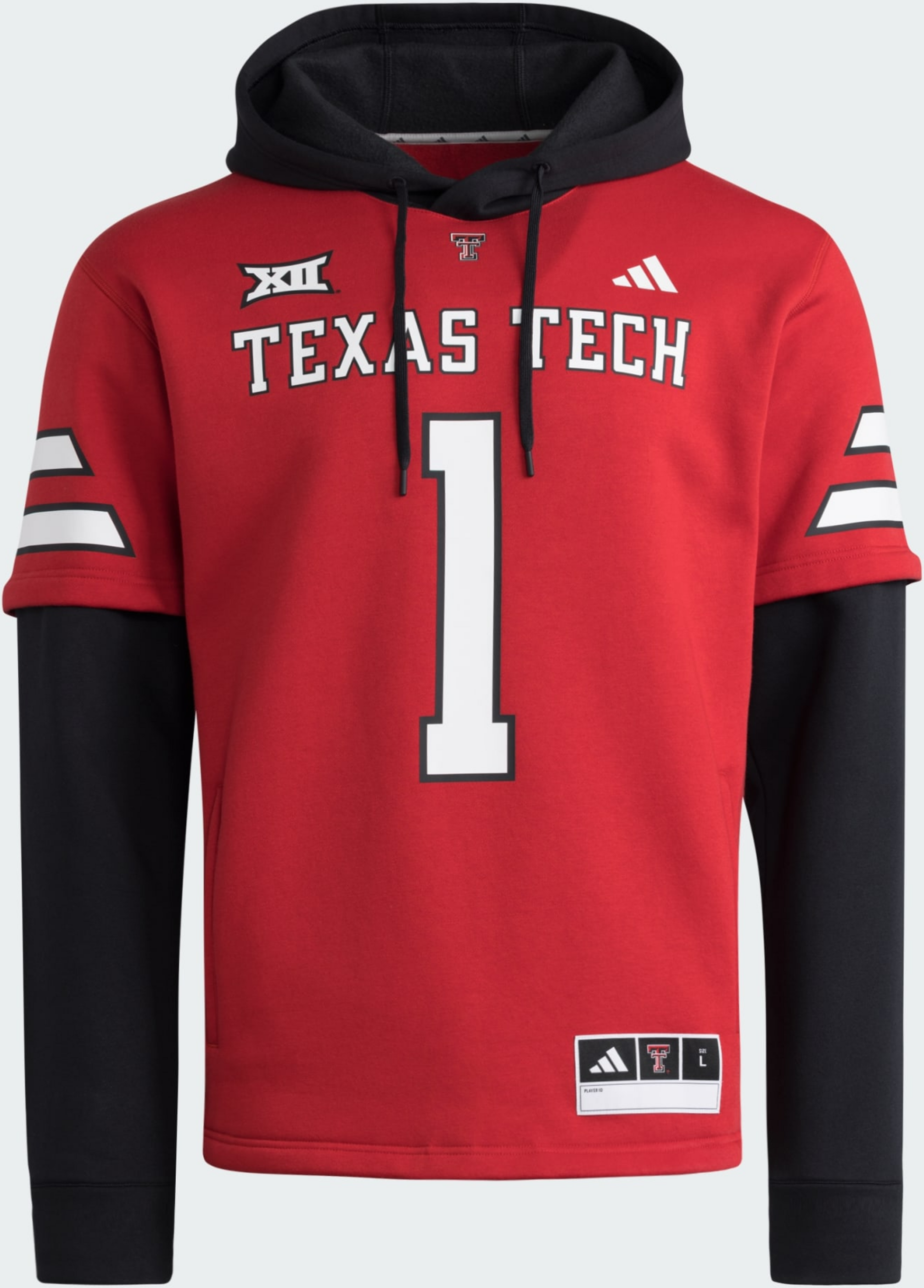 ADIDAS, Adidas Texas Tech Hemmatr&ouml;ja Med Huva