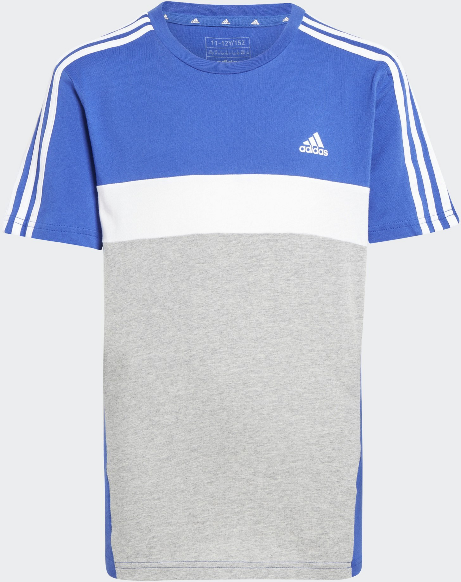 ADIDAS, Adidas Tiberio 3-stripes Colorblock Cotton T-shirt Barn