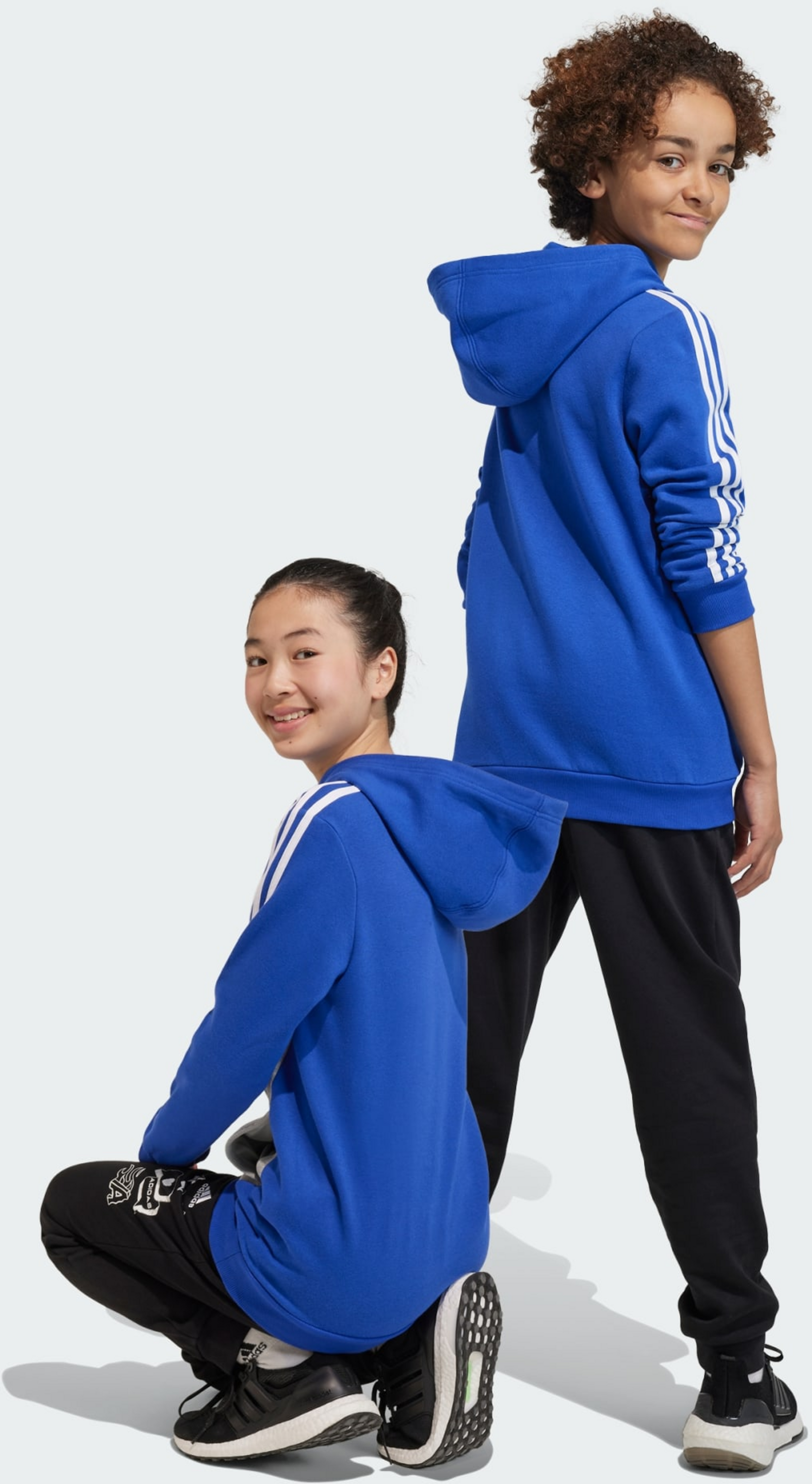 ADIDAS, Adidas Tiberio 3-stripes Colorblock Fleece Hoodie Barn