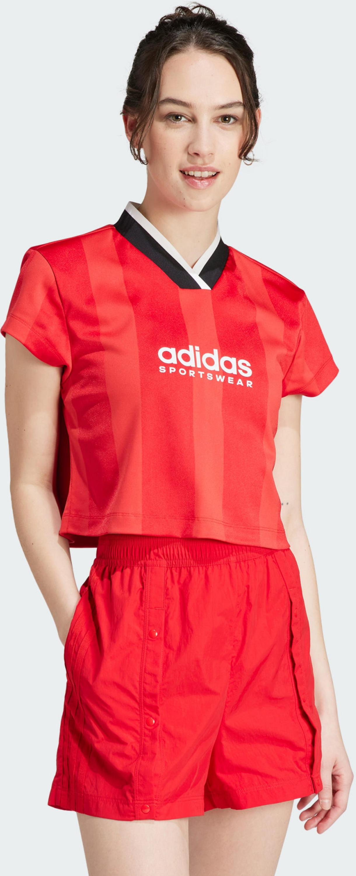 ADIDAS, Adidas Tiro Colorblock Crop T-shirt