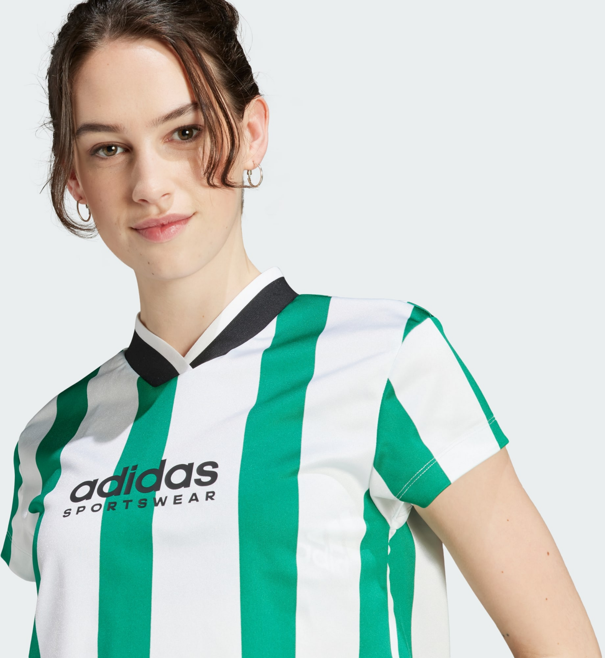 ADIDAS, Adidas Tiro Colorblock Crop T-shirt