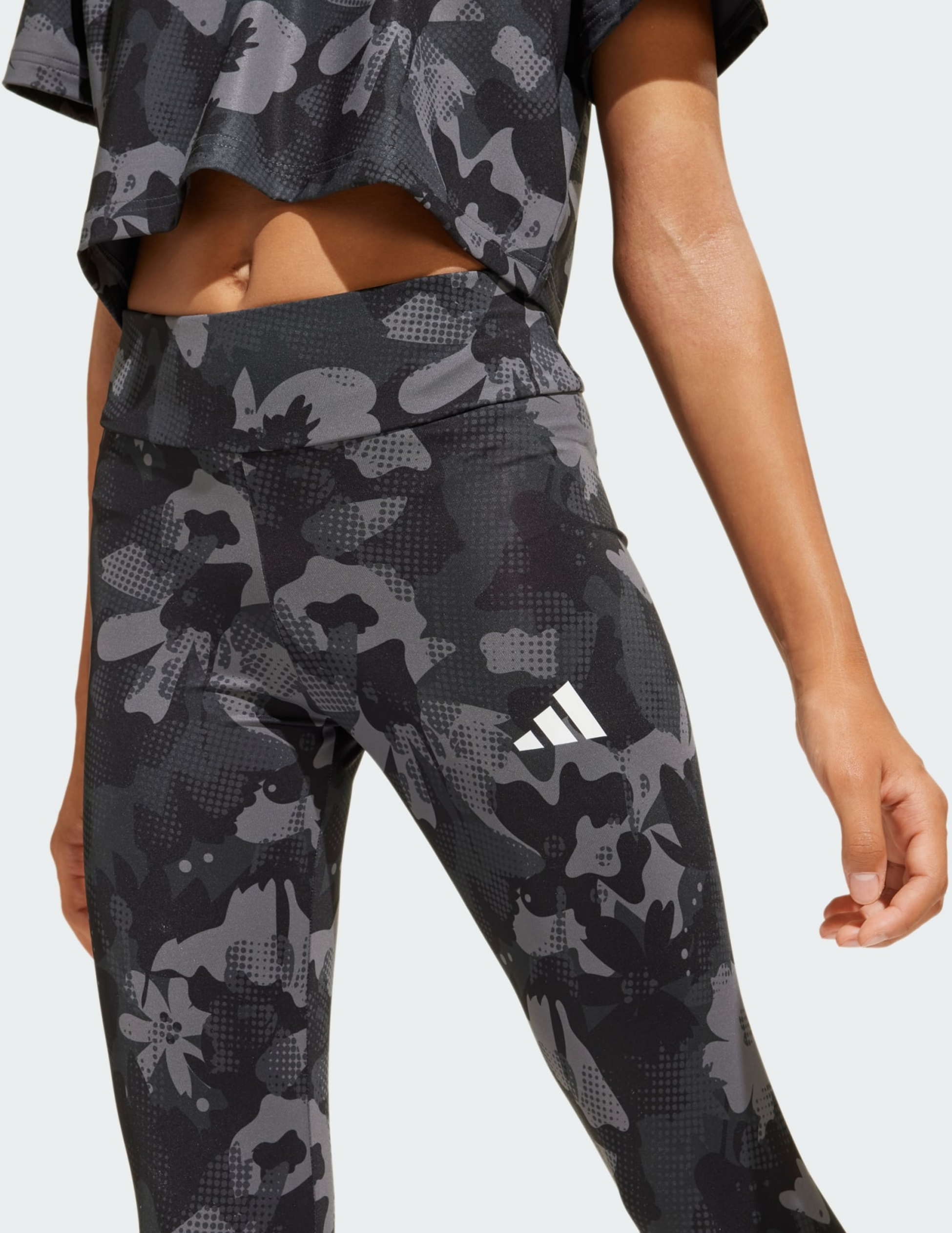 ADIDAS, Adidas Train Essentials Flower Print Tights