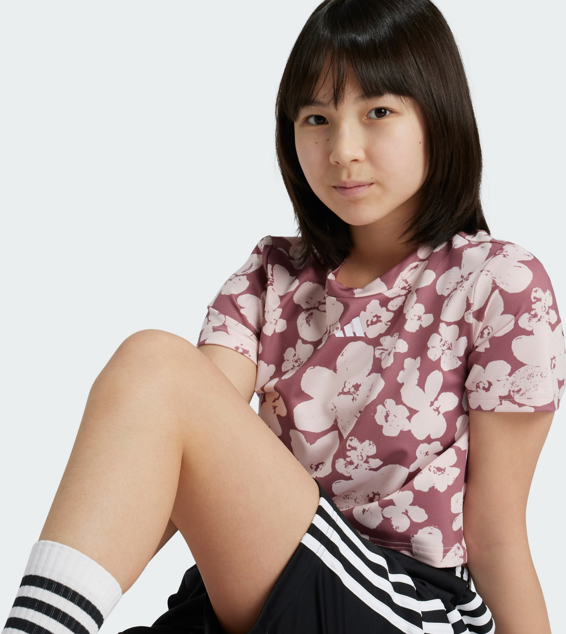 ADIDAS, Adidas Train Essentials Seasonal Printed Cropped Training T-shirt