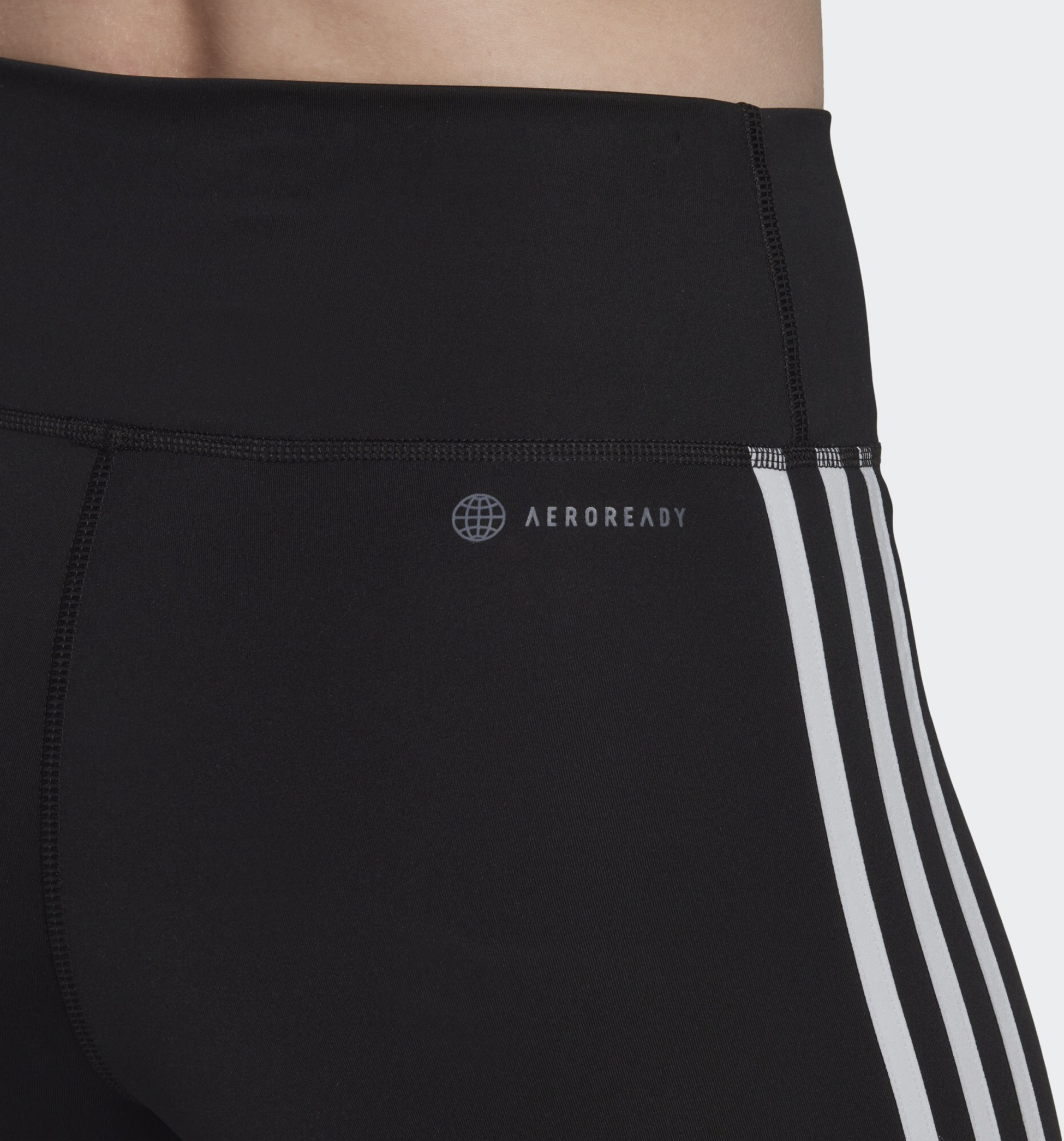 ADIDAS, Adidas Training Essentials 3-stripes High-waisted Short Leggings