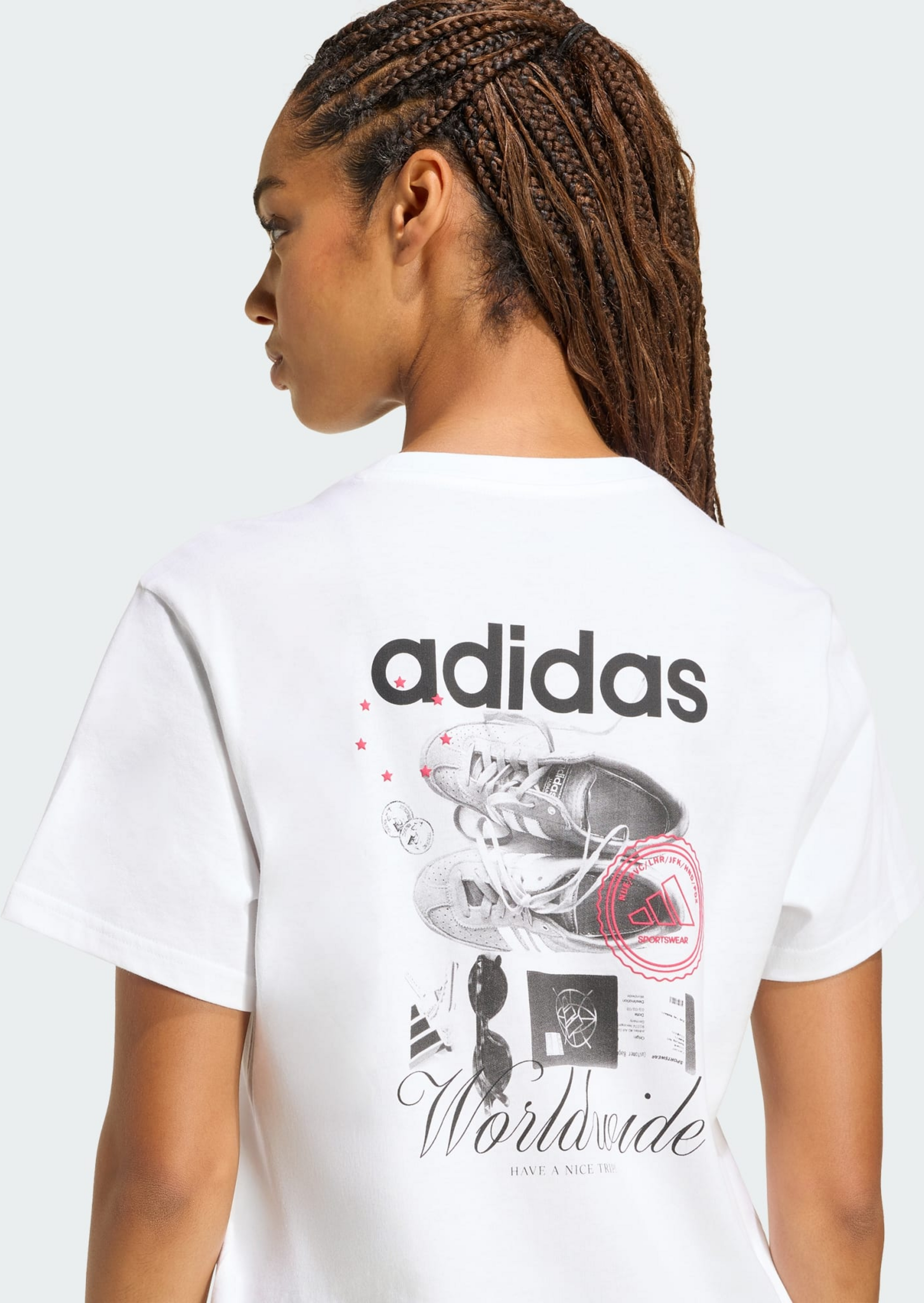 ADIDAS, Adidas Travel Loose T-shirt Med Grafik