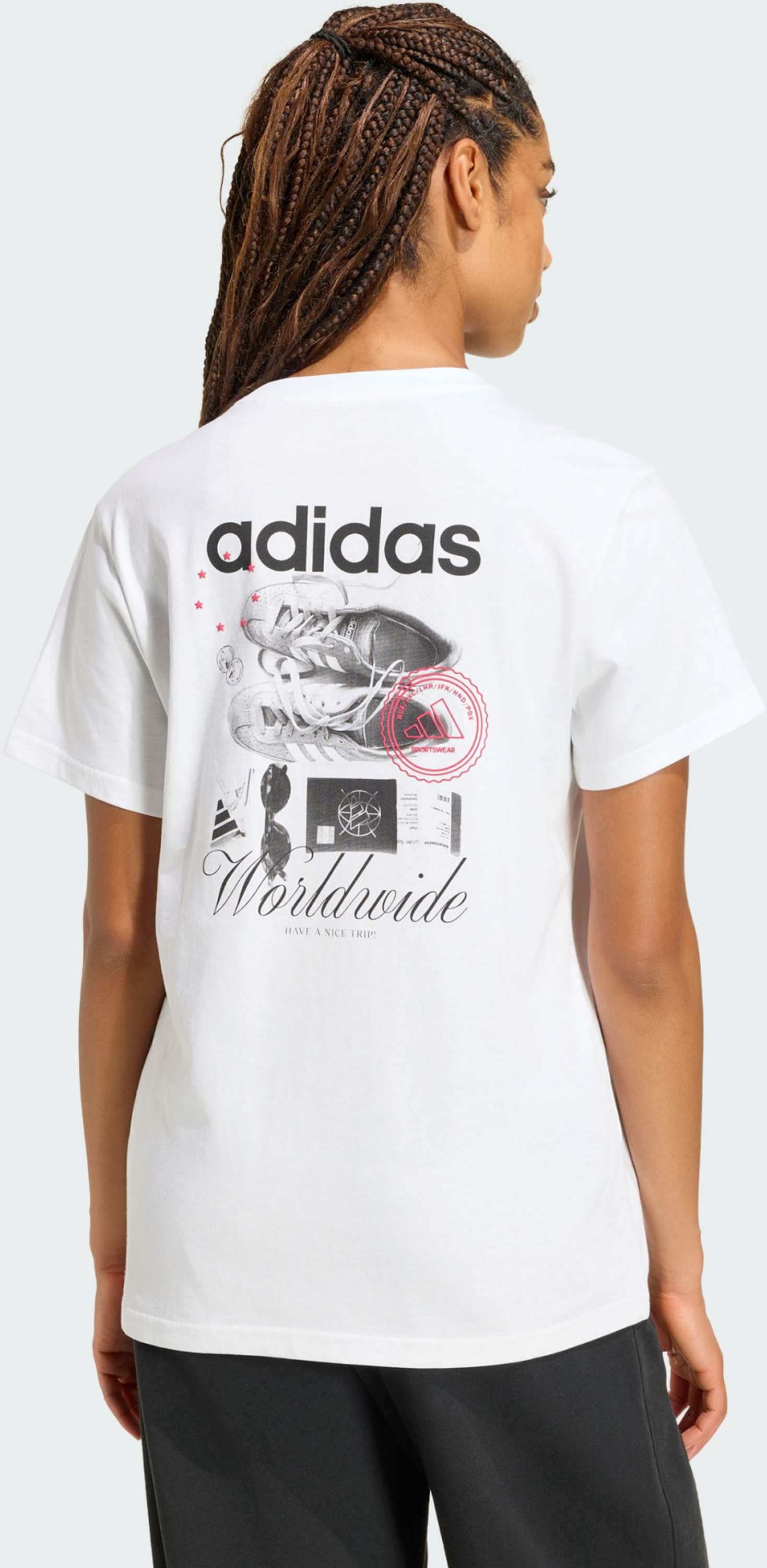ADIDAS, Adidas Travel Loose T-shirt Med Grafik