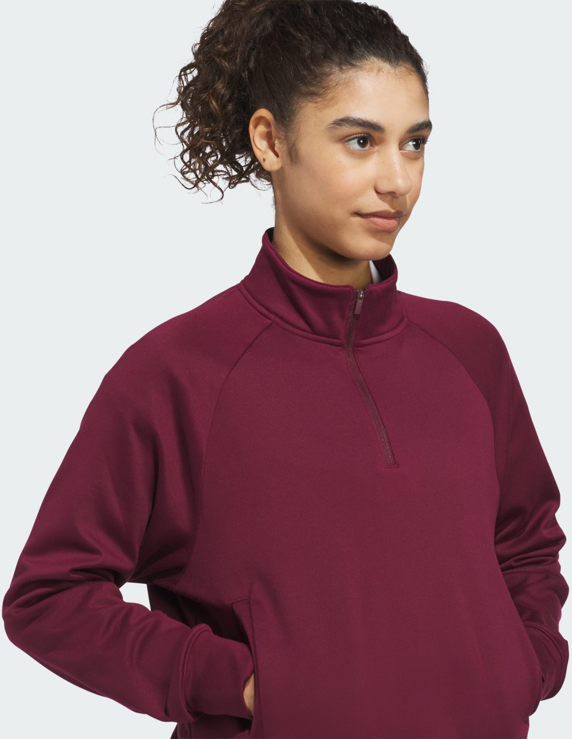 ADIDAS, Adidas Ultimate365+ Climawarm Loose Huvtr&ouml;ja Med Kvartsl&aring;ng Dragkedja