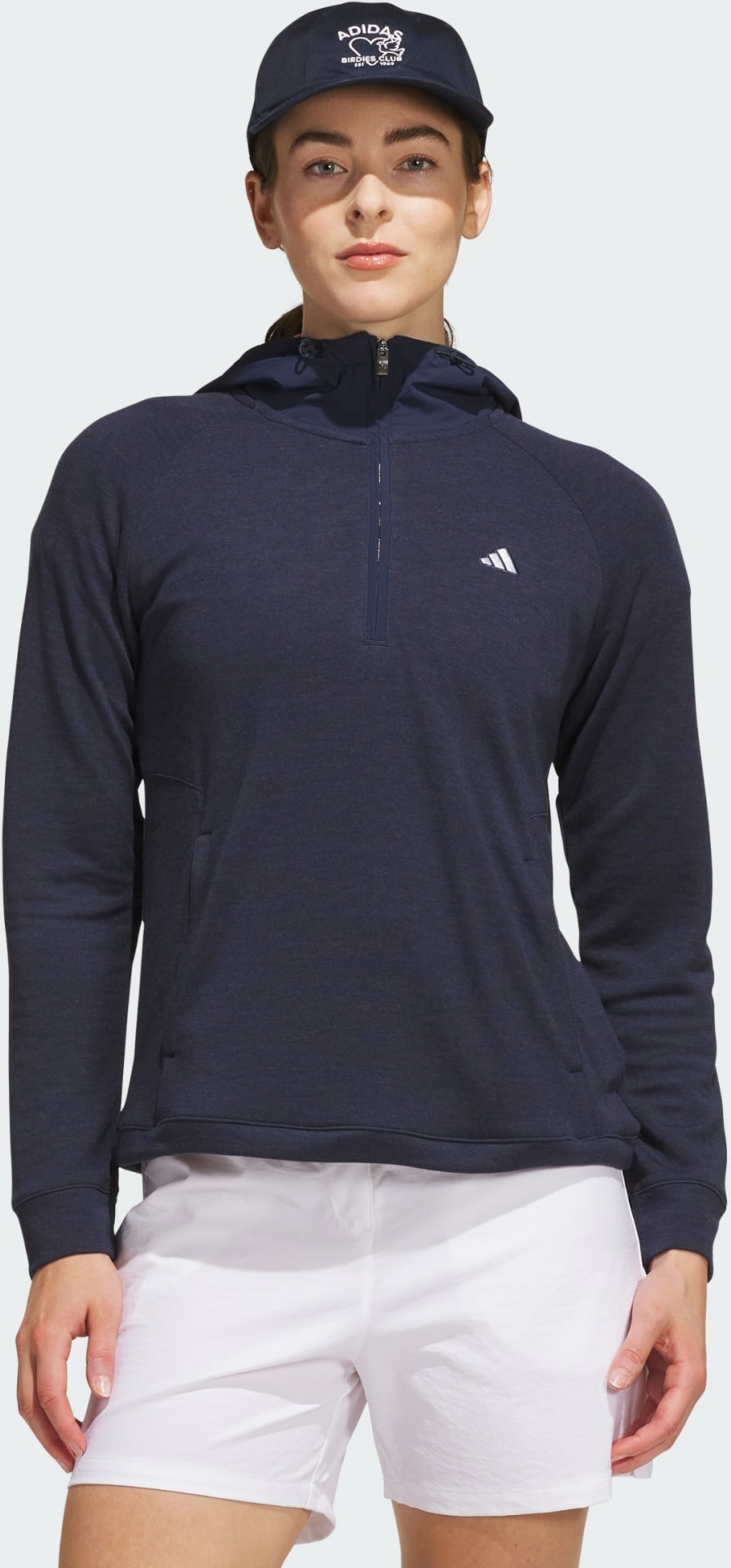 ADIDAS, Adidas Ultimate365+ Course Control Hybrid Jacka Med Huva Och Kvartsl&aring;ng Dragkedja