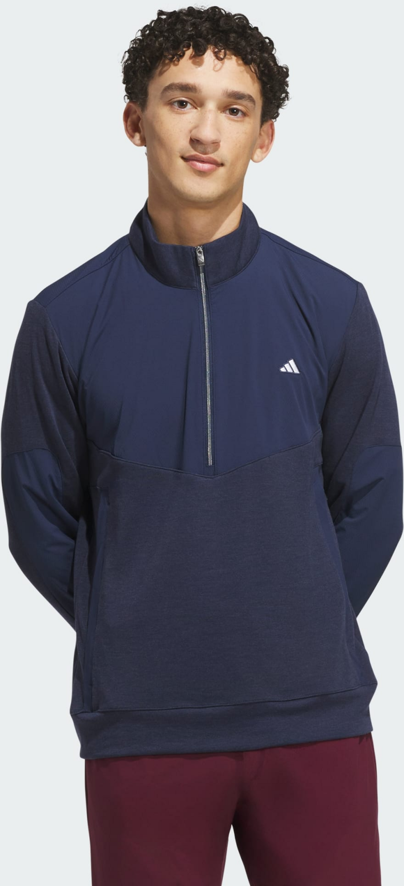 ADIDAS, Adidas Ultimate365+ Course Control Hybrid Sweatshirt Med Kvartsl&aring;ng Dragkedja