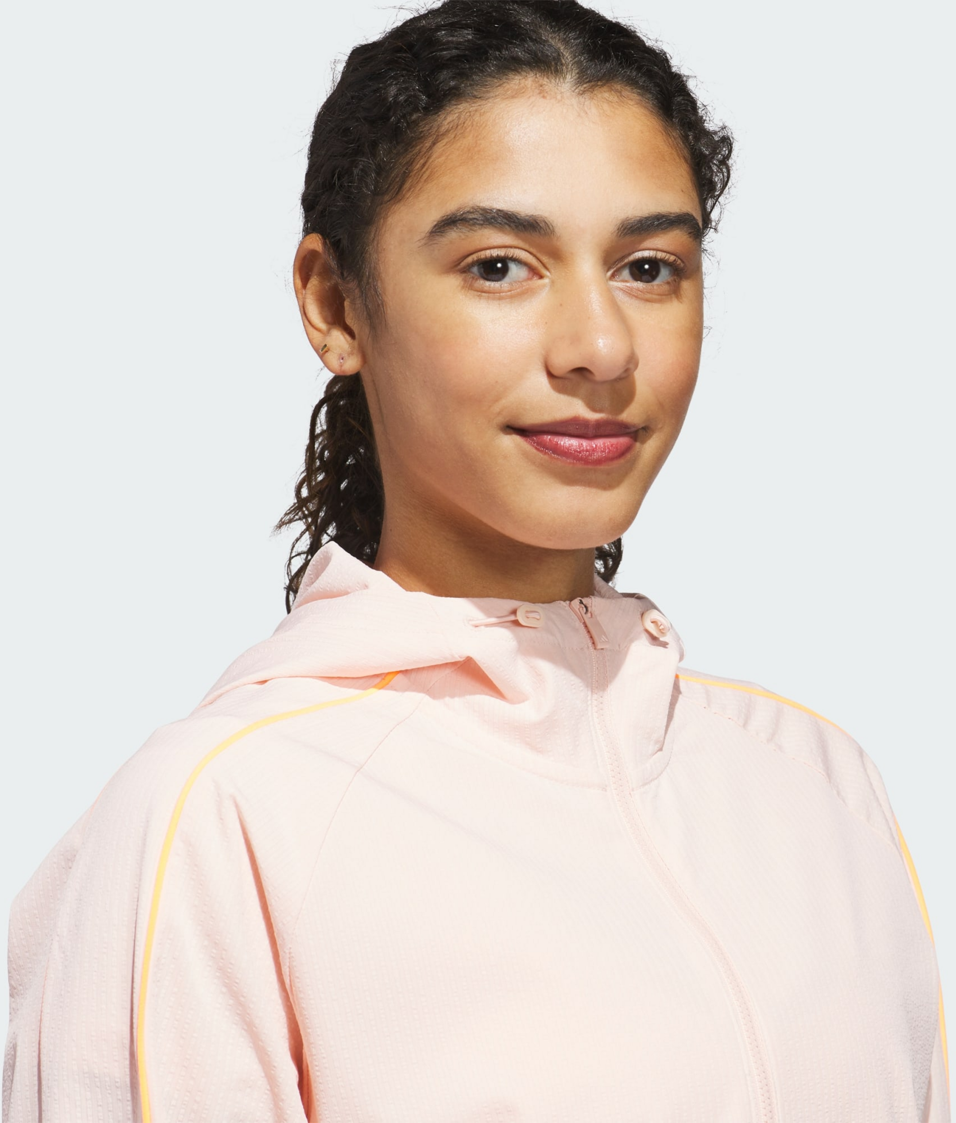 ADIDAS, Adidas Ultimate365 Seersucker Jacka Med Kvartsl&aring;ng Dragkedja