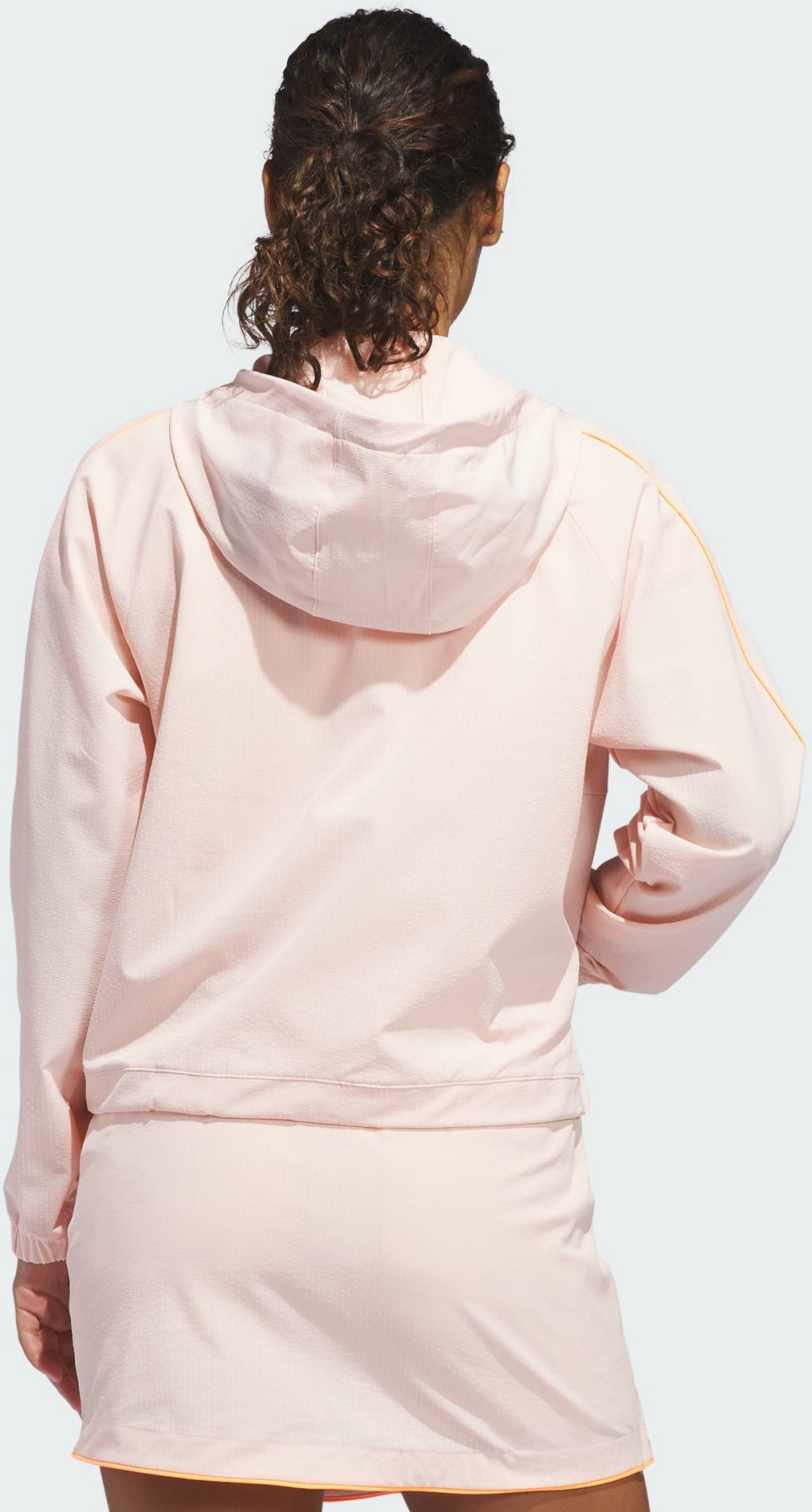 ADIDAS, Adidas Ultimate365 Seersucker Jacka Med Kvartsl&aring;ng Dragkedja