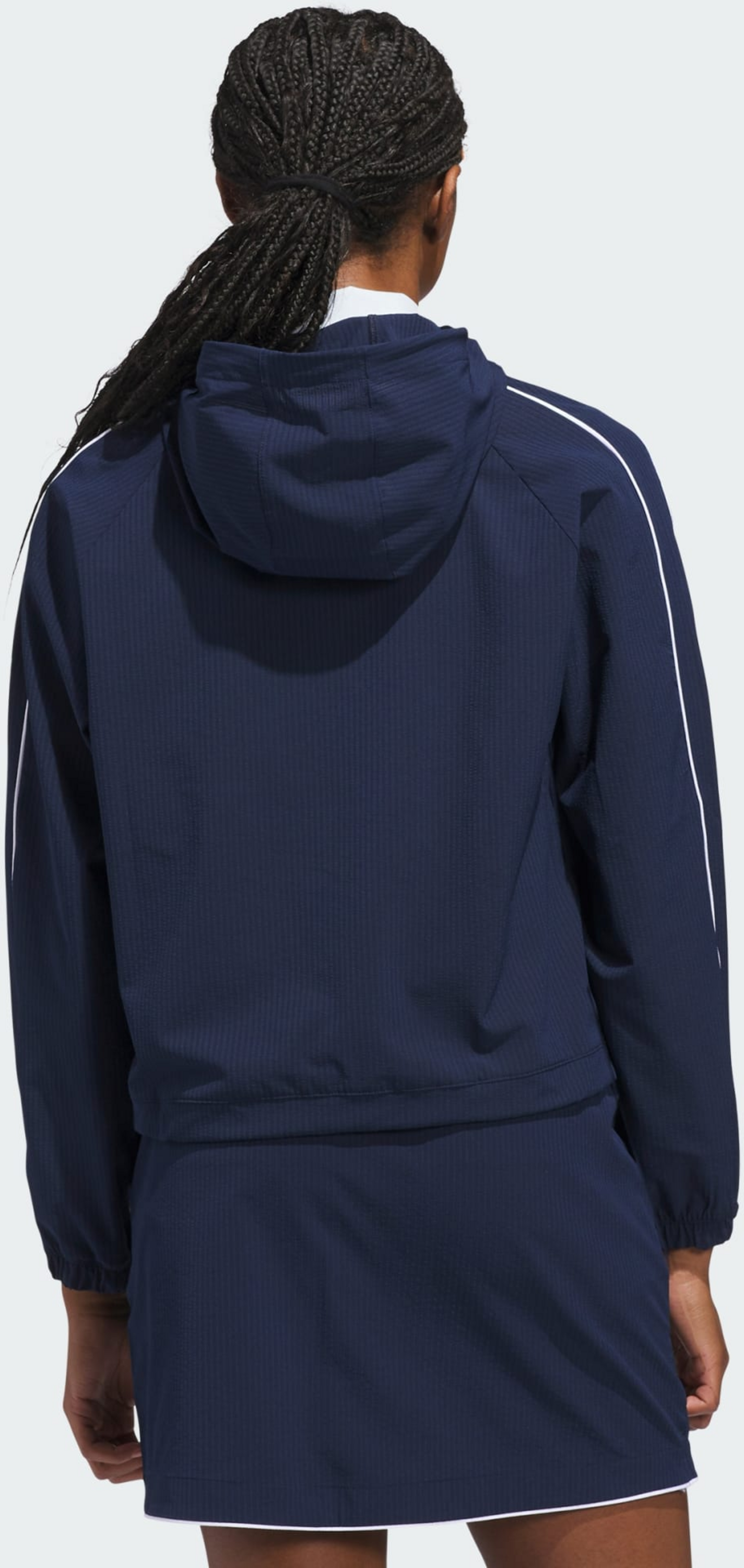 ADIDAS, Adidas Ultimate365 Seersucker Jacka Med Kvartsl&aring;ng Dragkedja