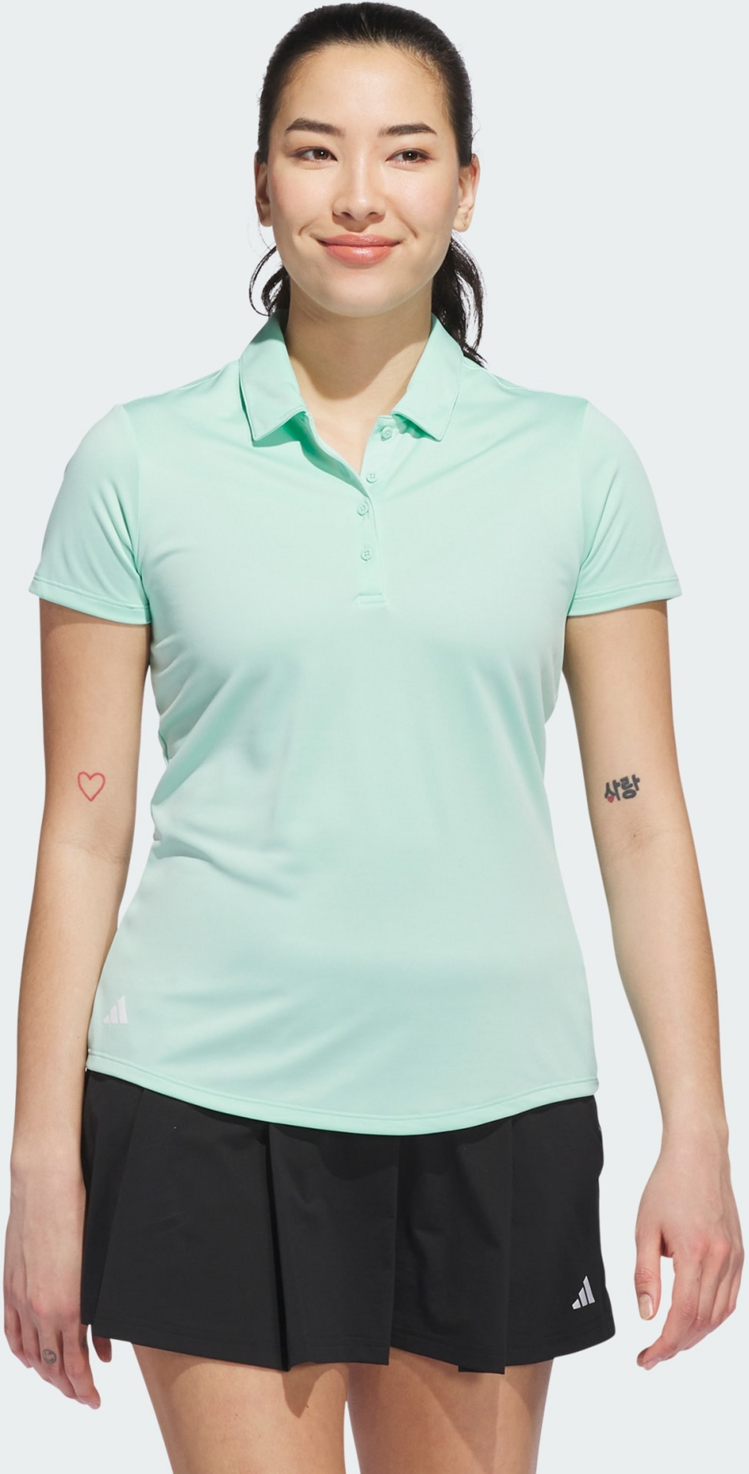 ADIDAS, Adidas Women's Solid Performance Kort&auml;rmad Pik&eacute;tr&ouml;ja
