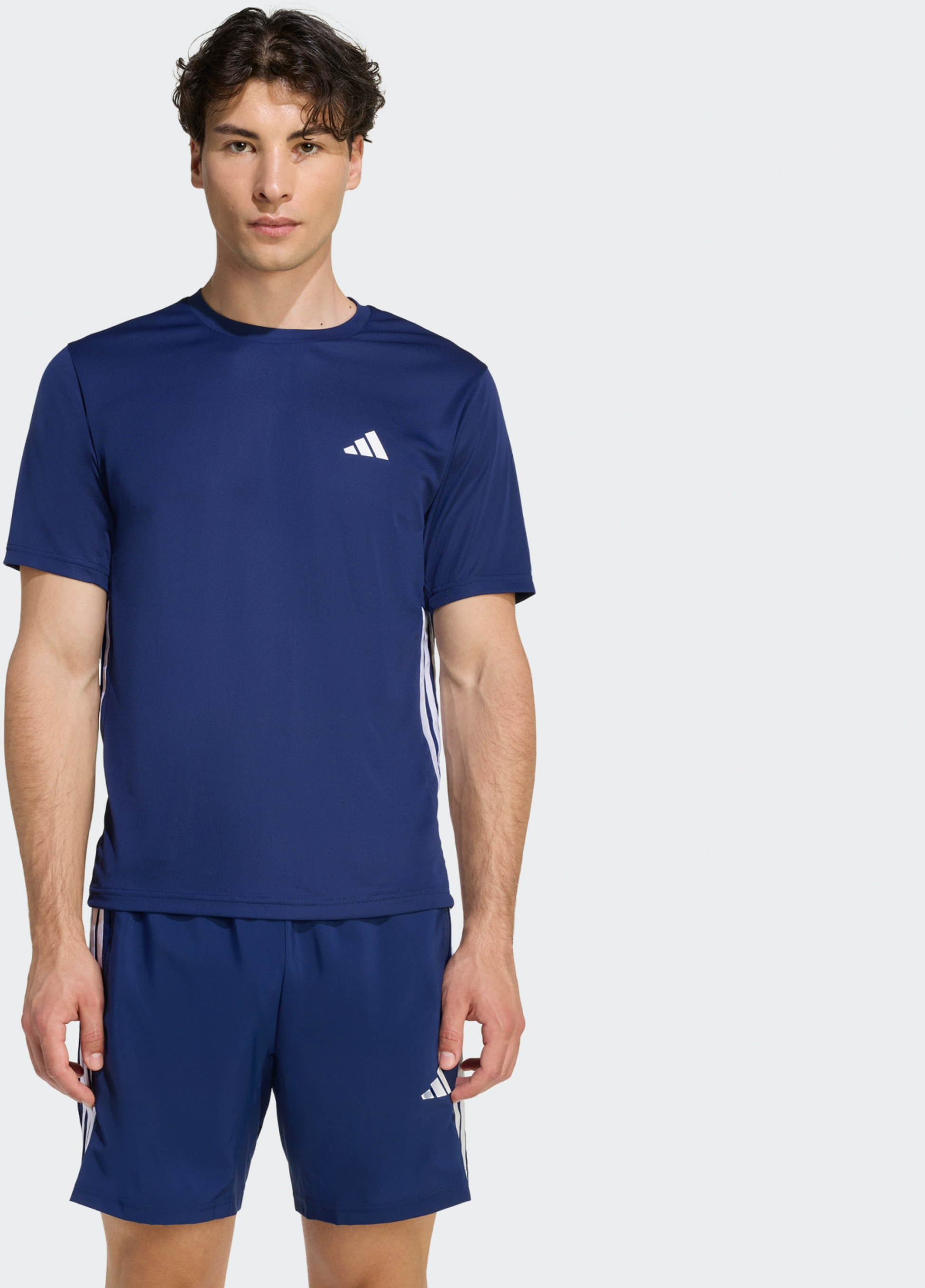 ADIDAS, Adidas Workout Essentials Base 3-stripes T-shirt