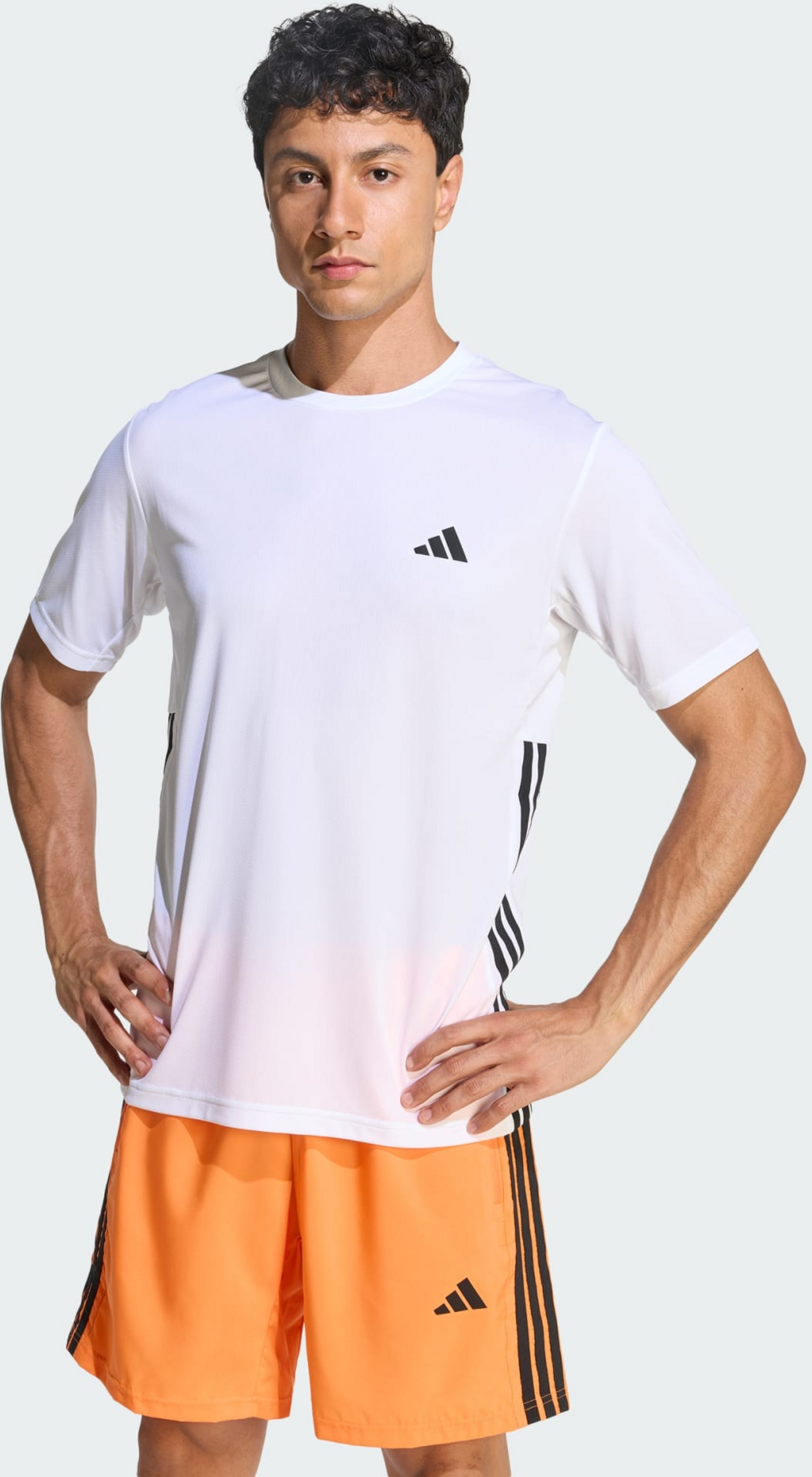 ADIDAS, Adidas Workout Essentials Base 3-stripes T-shirt