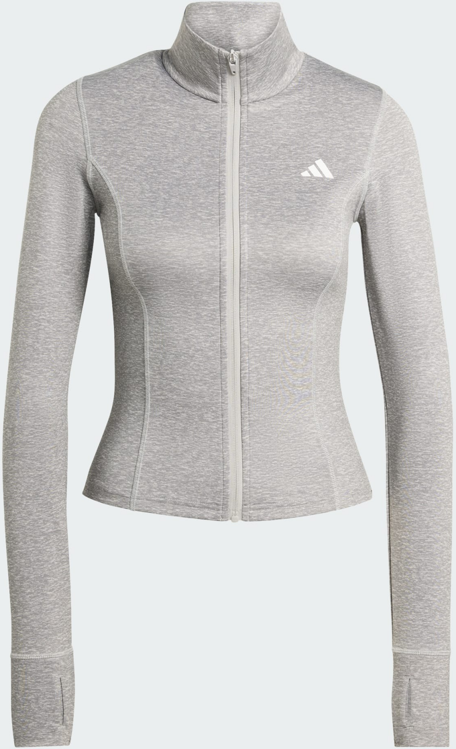 ADIDAS, Adidas Workout Essentials Heather Jacka Med Dragkedja