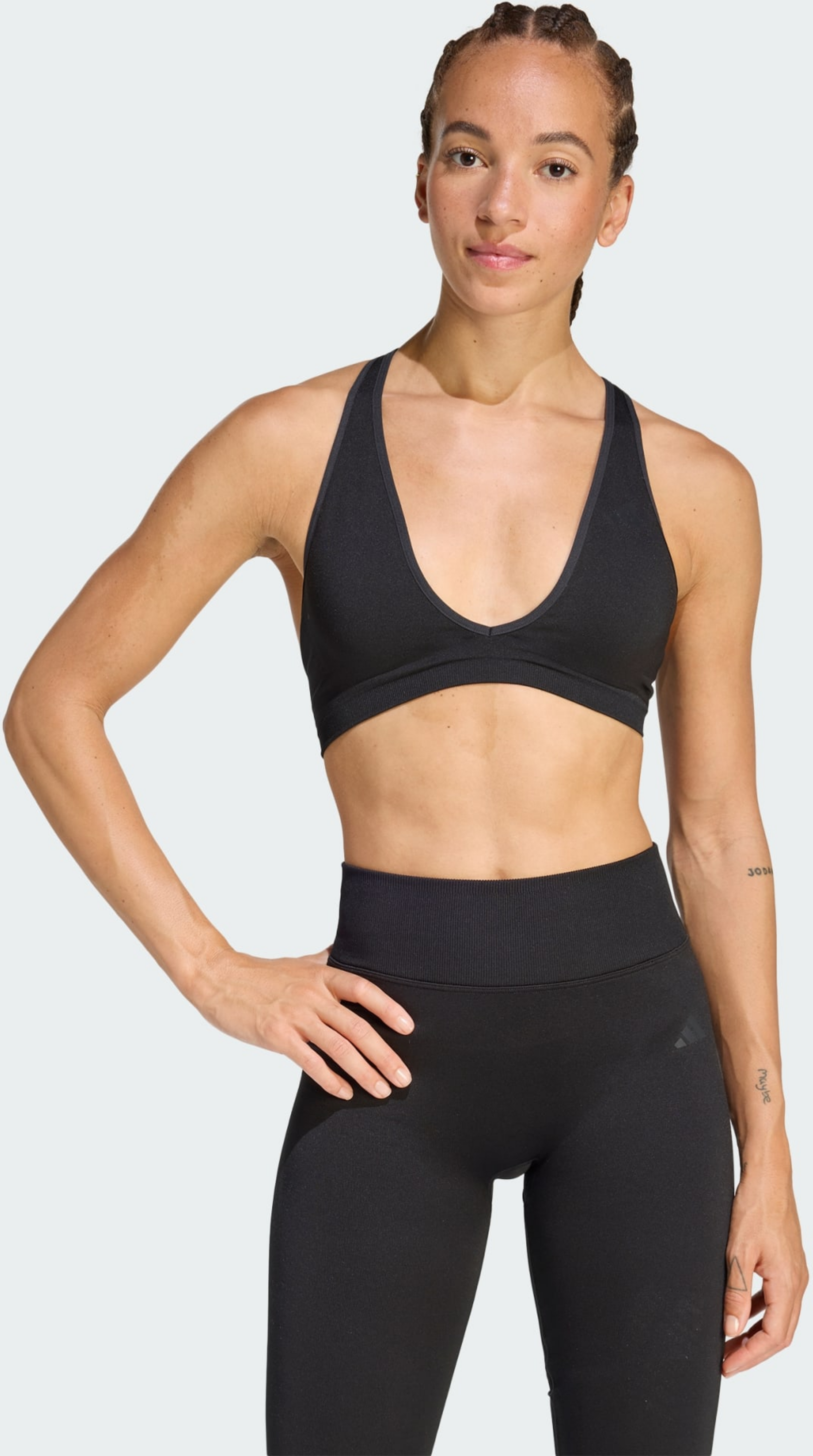 ADIDAS, Adidas Workout Essentials Knit Light Support Bh