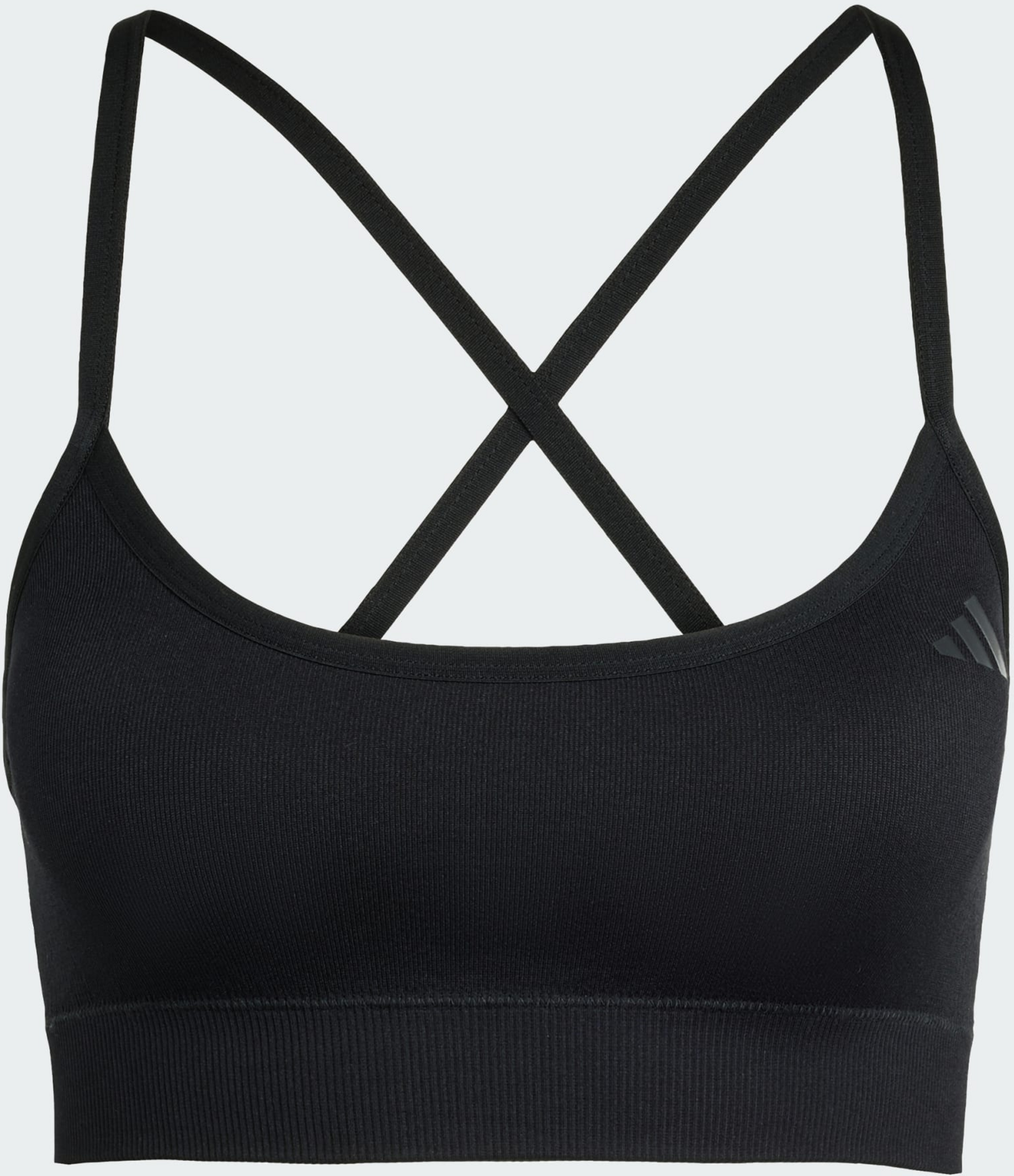 ADIDAS, Adidas Workout Essentials Knit Vadderad Bh Med Lätt Stöd