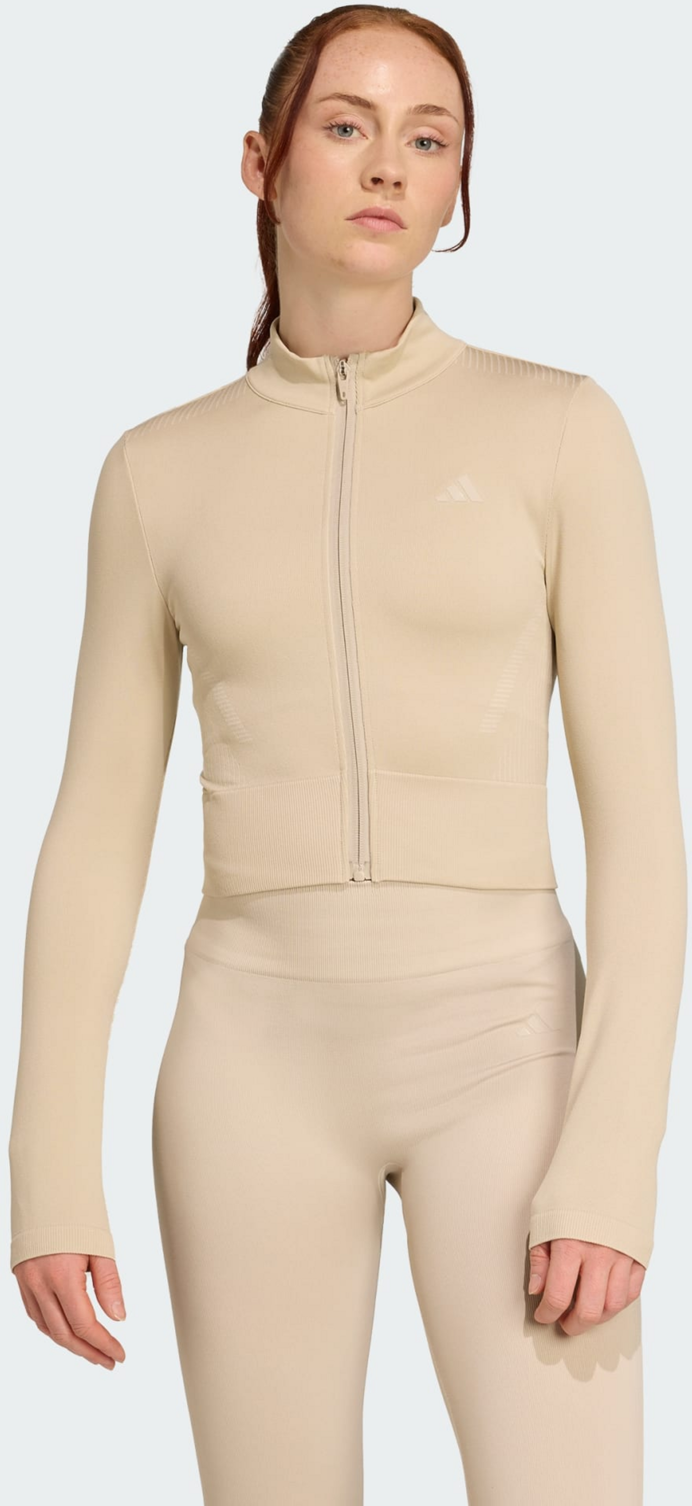 ADIDAS, Adidas Workout Essentials Stickad Jacka Med Hel Dragkedja