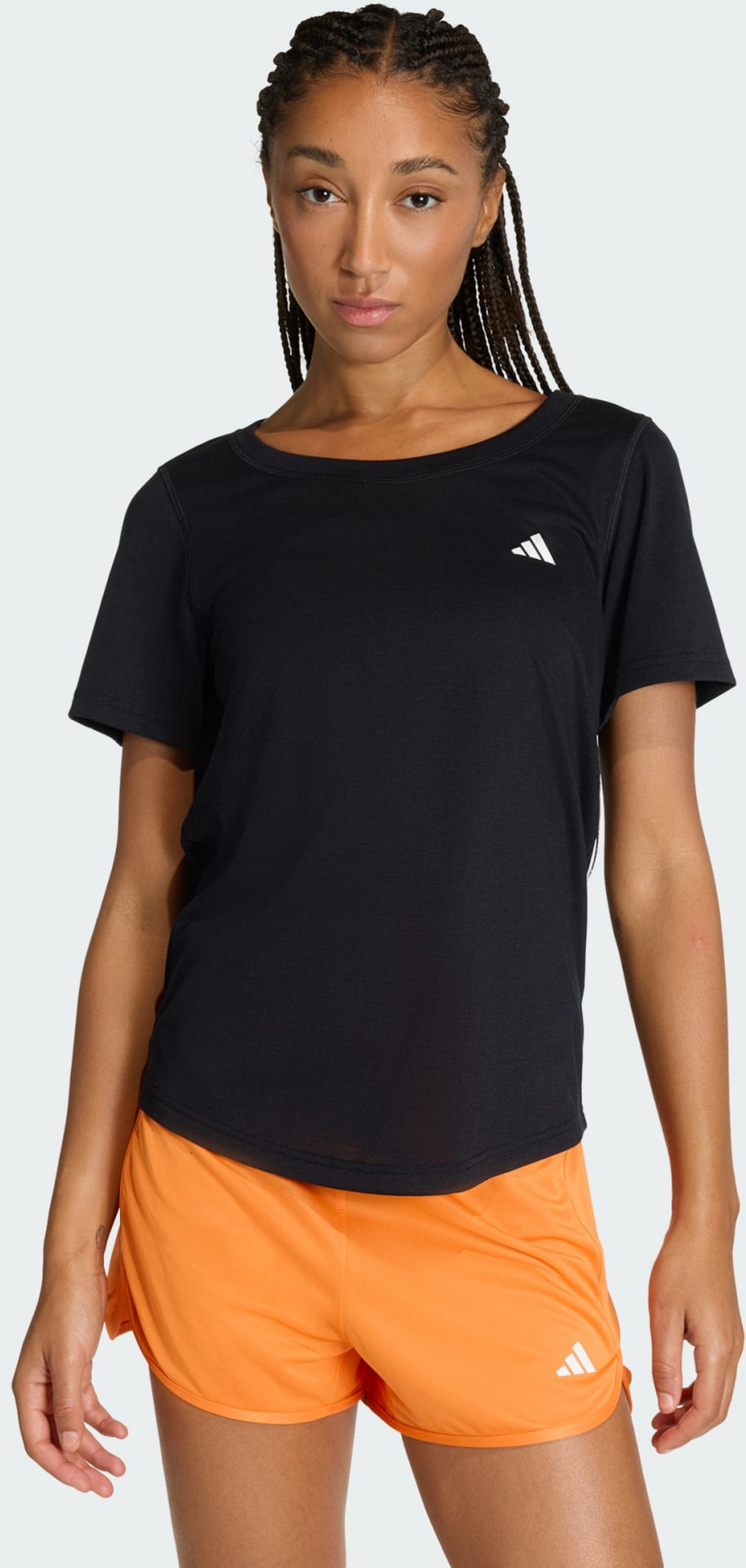 ADIDAS, Adidas Workout Essentials T-shirt Med Djup Urringning
