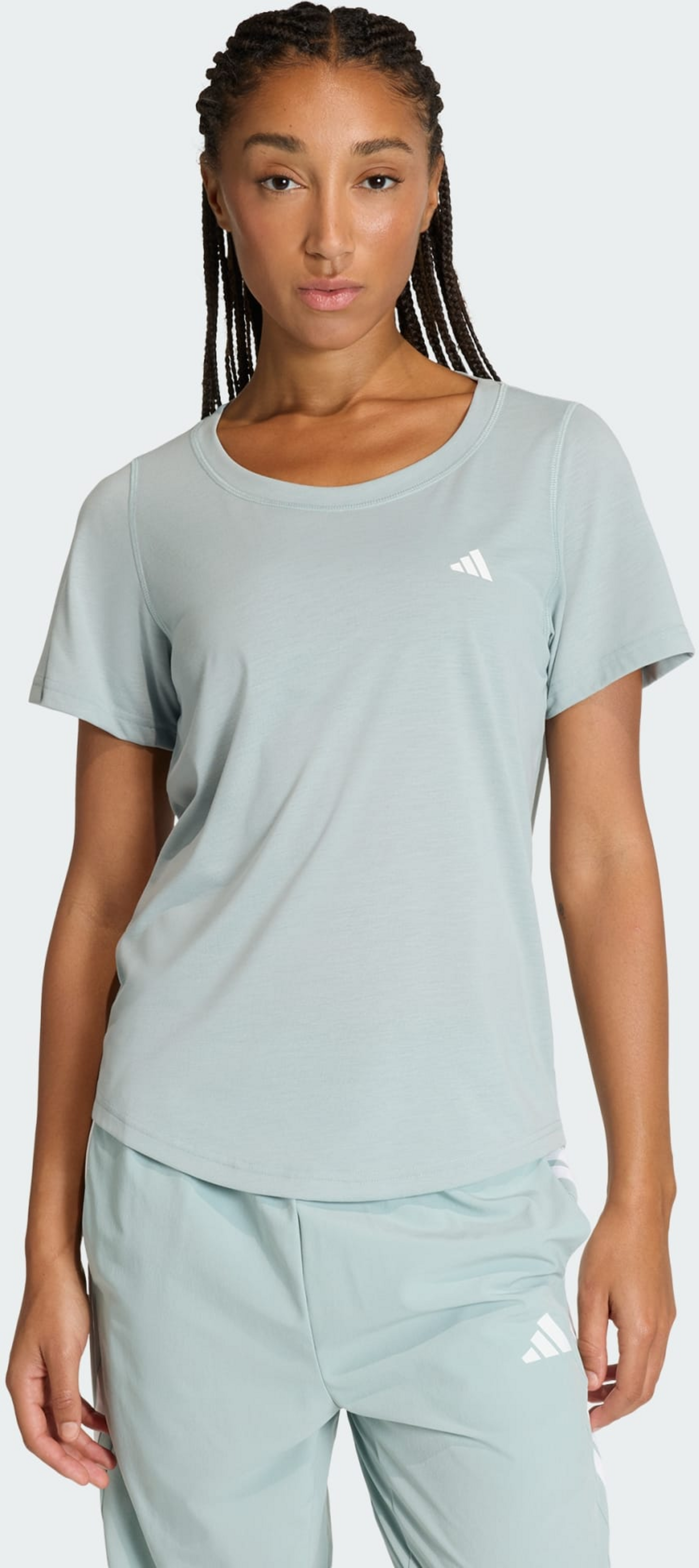 ADIDAS, Adidas Workout Essentials T-shirt Med Djup Urringning
