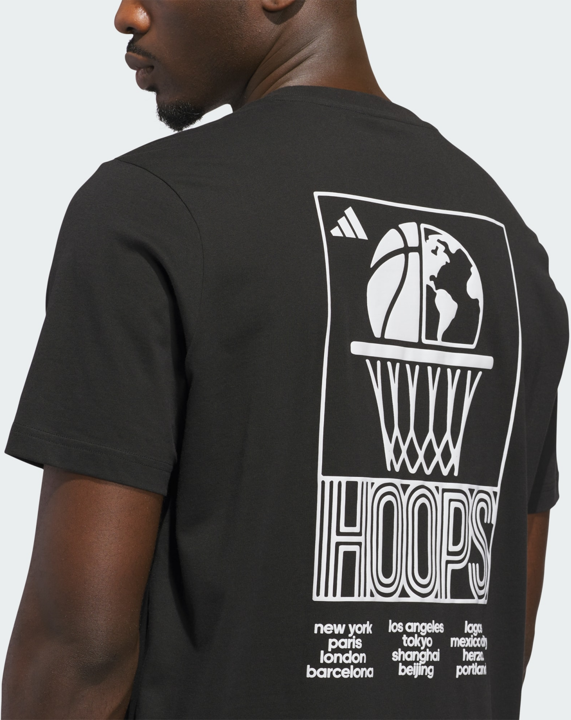 ADIDAS, Adidas World Wide Hoops Graphic T-shirt