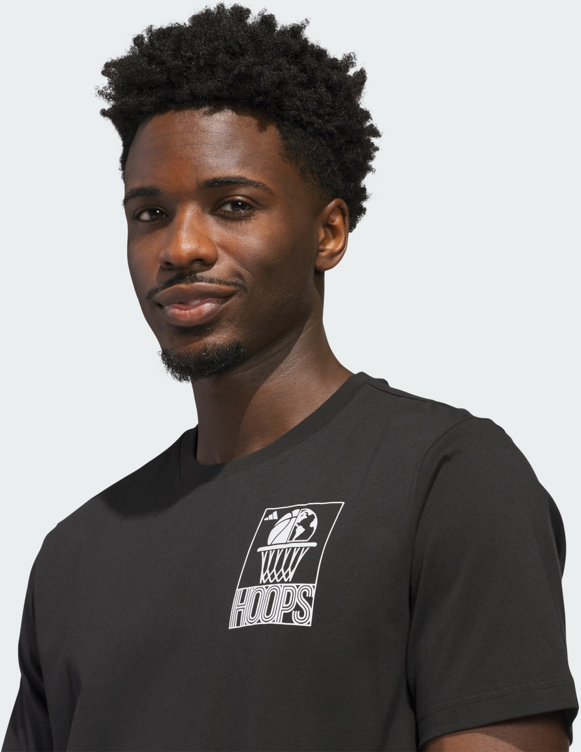 ADIDAS, Adidas World Wide Hoops Graphic T-shirt