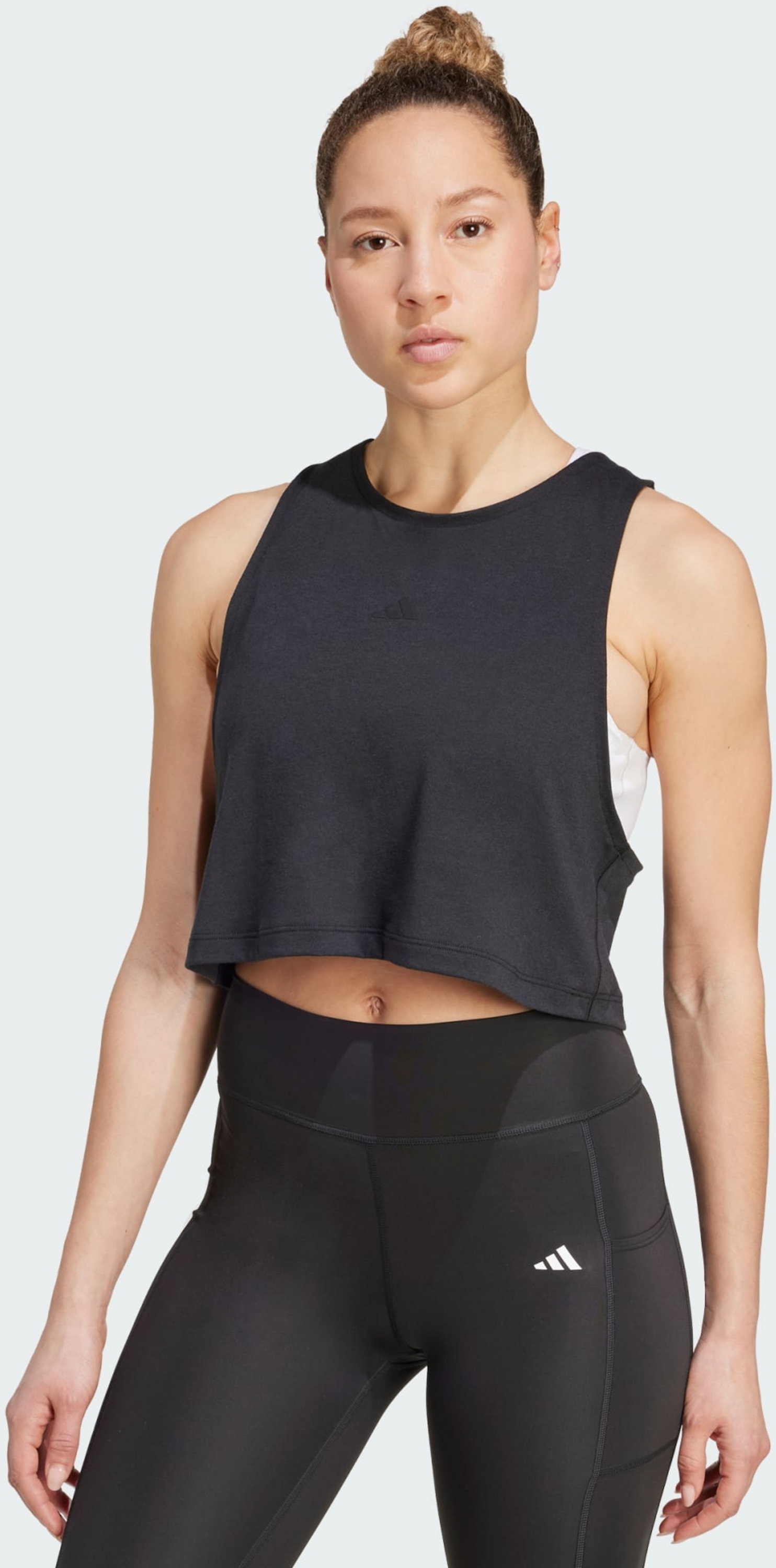 ADIDAS, Adidas Yoga Essentials Cropped Linne